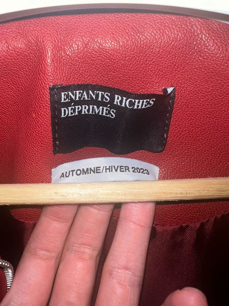 Enfants Riches Deprimes enfants riches deprimes 23 FW Red Leather Jacket 2504-Nexta Size US L / EU 52-54 / 3 - 5 Thumbnail