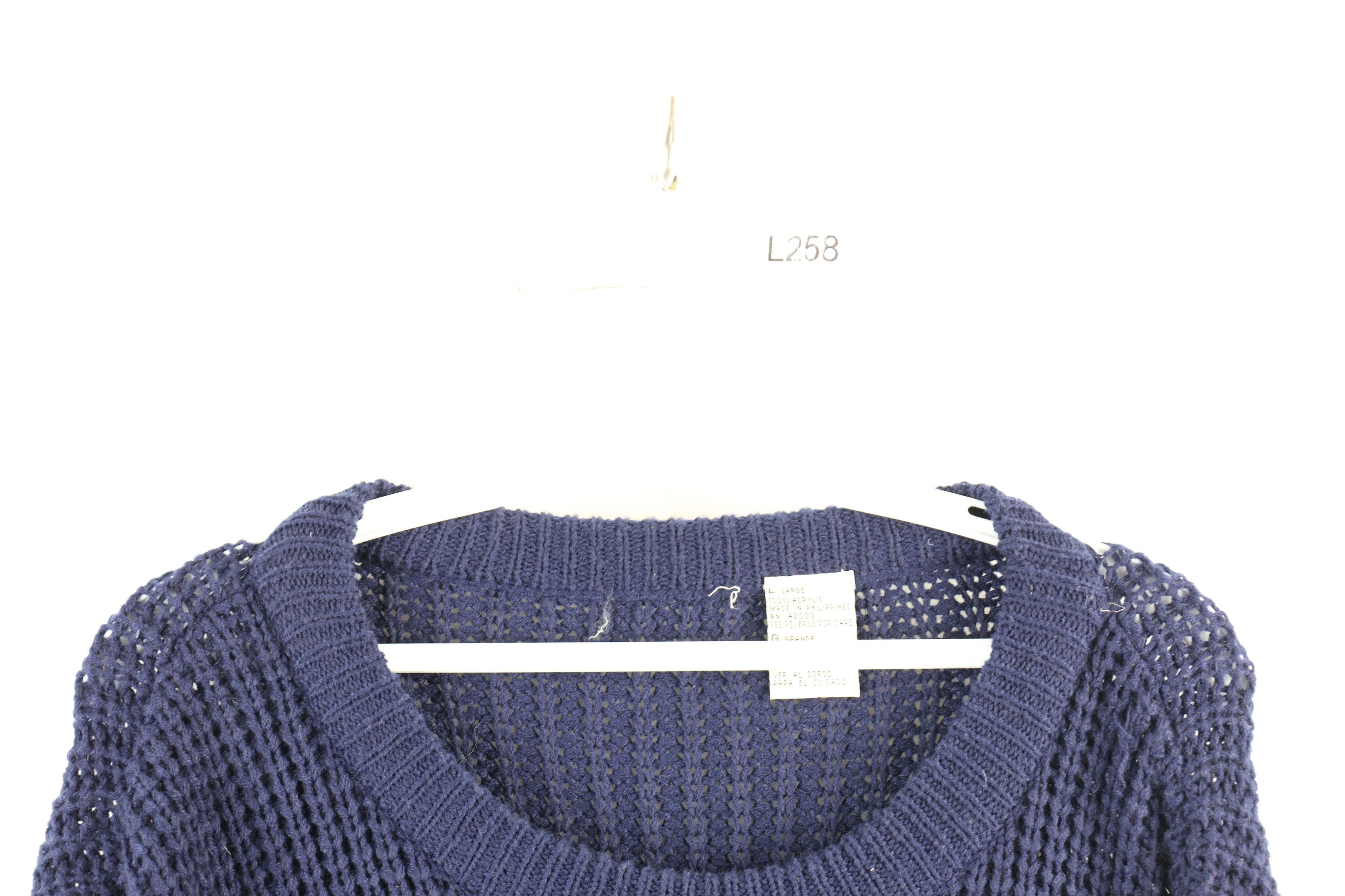 Vintage Vintage 90s Streetwear Baggy Chunky Ribbed Knit Sweater Size US L / EU 52-54 / 3 - 2 Thumbnail