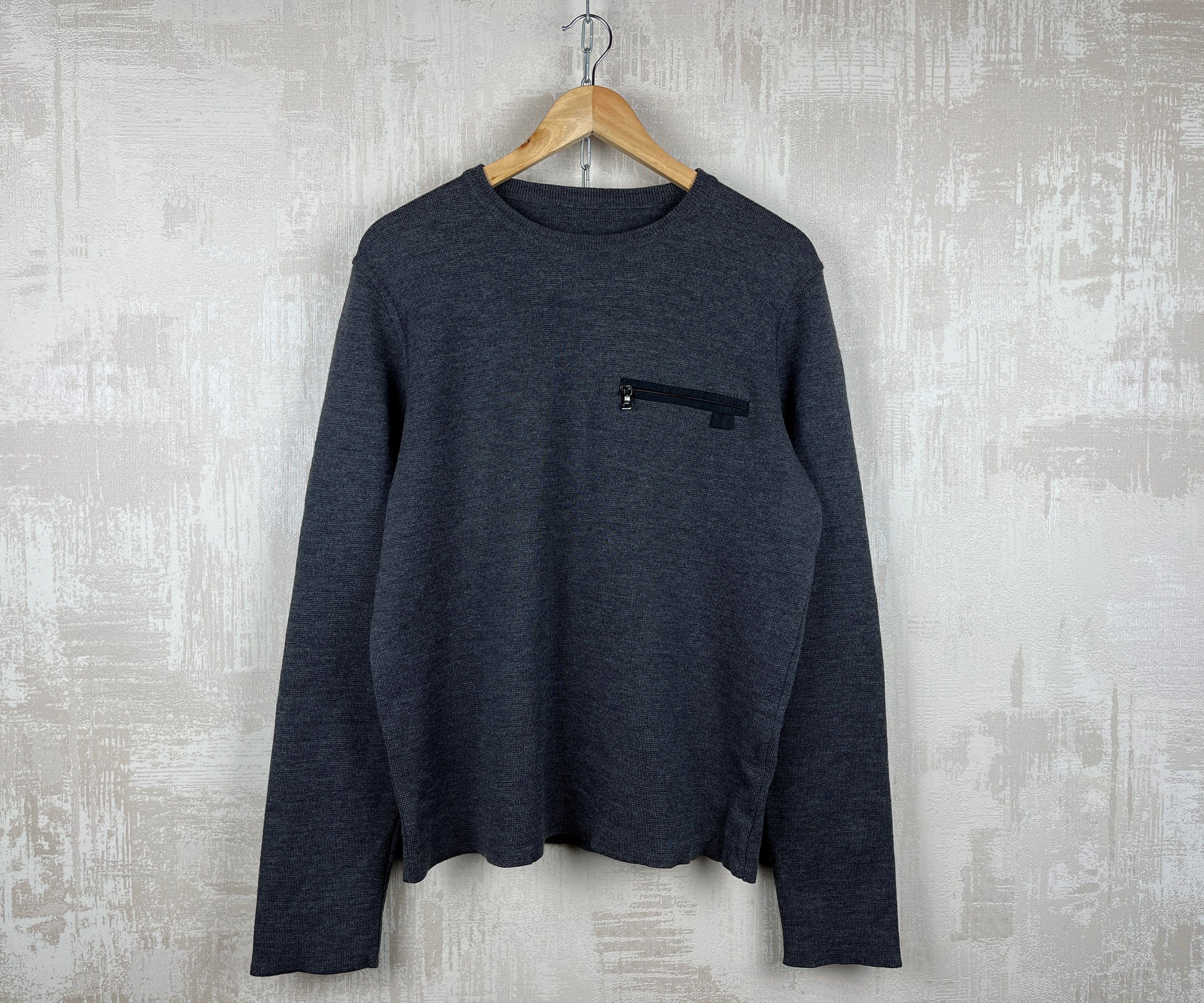Prada 00's PRADA Milano Wool Nylon Crew Neck Sweater Size US M / EU 48-50 / 2 - 2 Thumbnail