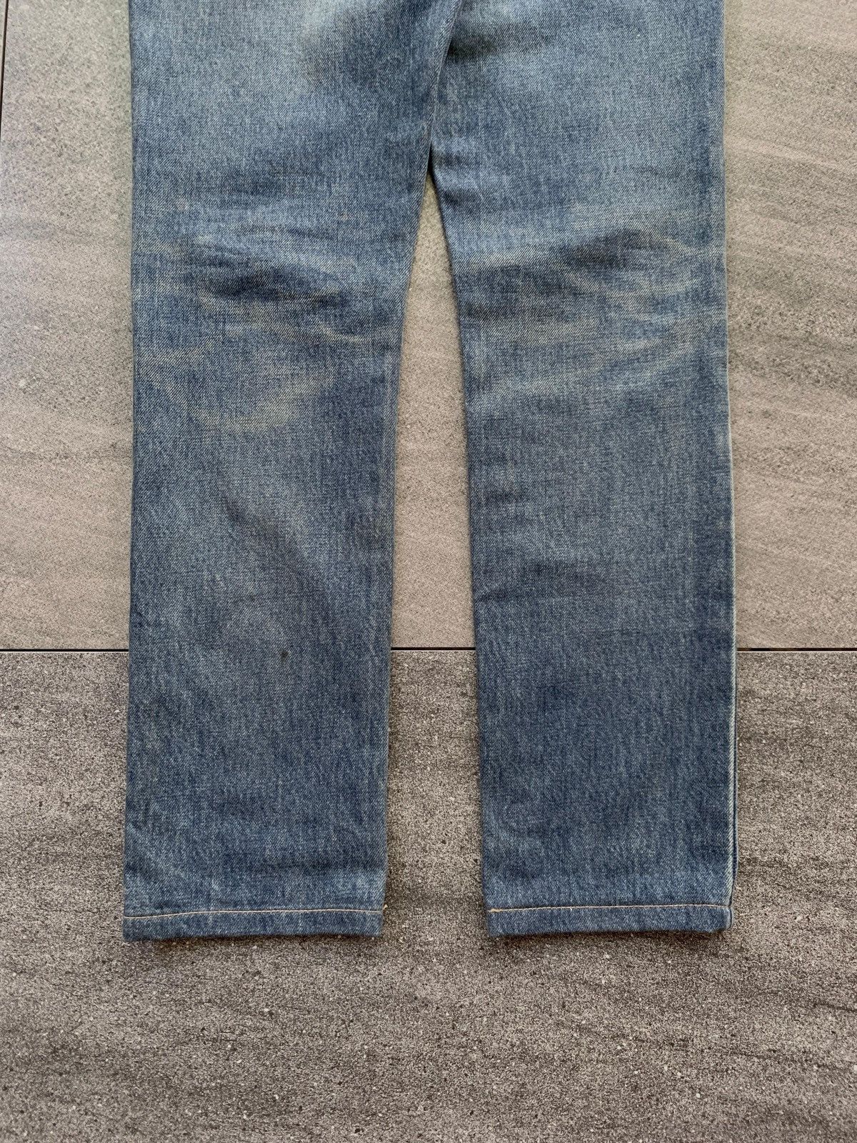 Saint Laurent Paris FREE TAX! D02 Blue Washed Skinny Denim Jeans Size US 28 / EU 44 - 7 Thumbnail