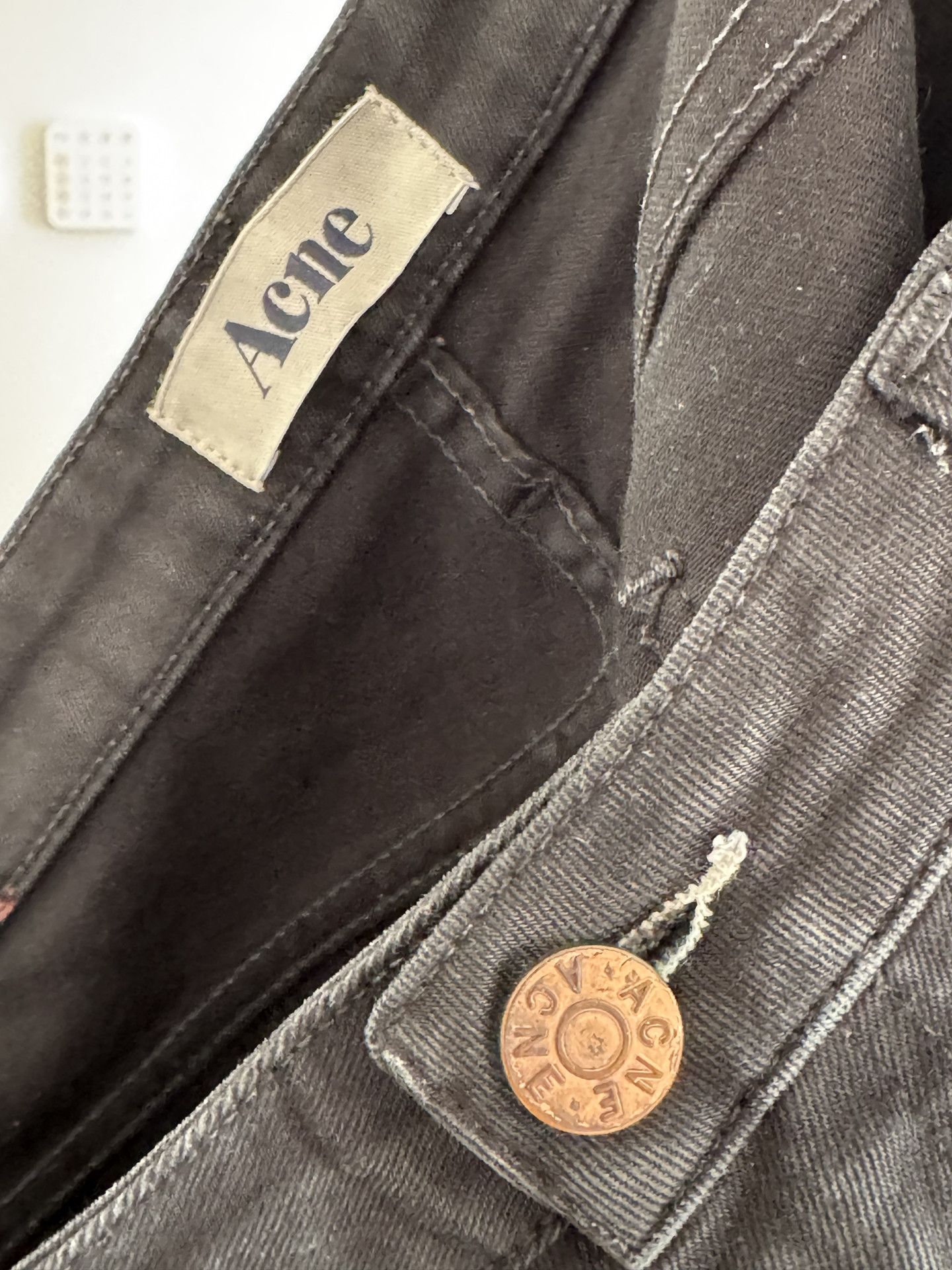 Acne Studios Acne - Flex Wet Black Denim Size US 33 - 4 Thumbnail