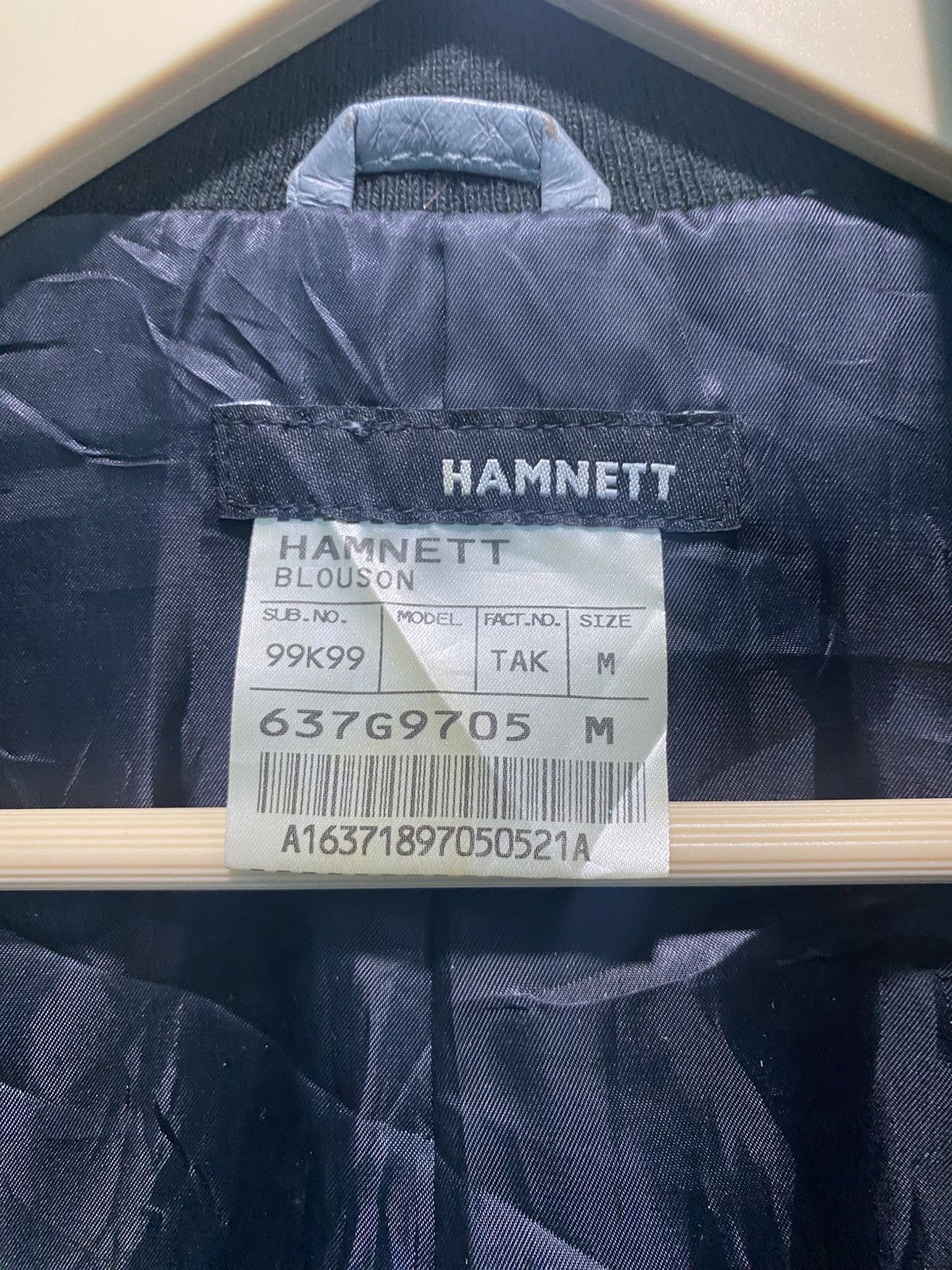 Katharine Hamnett London Hamnett Blouson Bomber Leather Jacket Size M / US 6-8 / IT 42-44 - 10 Thumbnail