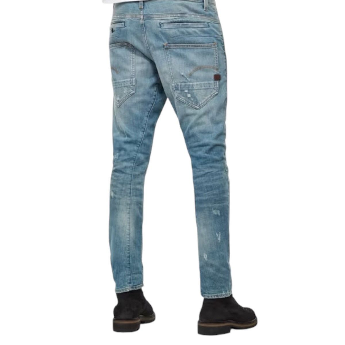 G-Star G-Star RAW D-Staq 3D Slim Jeans 36x32 Distressed 40" Waist Size US 36 / EU 52 - 11 Thumbnail