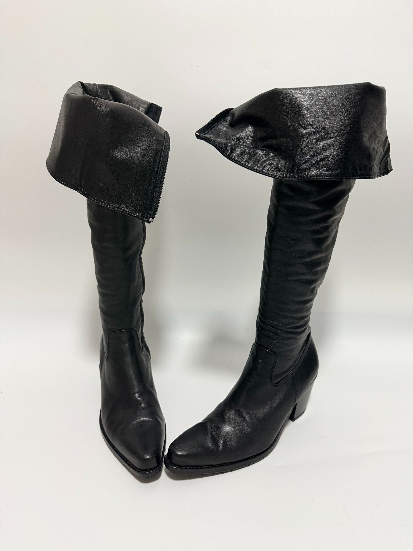 Junya Watanabe Junya Watanabe Black Tall Boots 37 Size US 6 / IT 36 - 1 Thumbnail