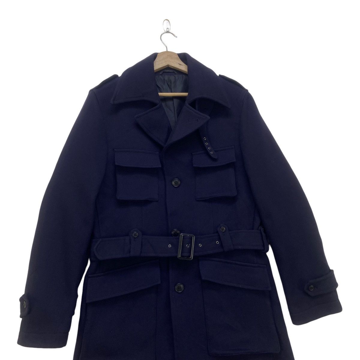 Japanese Brand Dope🔥Albante Uomo Street Fashion Stylish Wool Overcoat Size US S / EU 44-46 / 1 - 5 Thumbnail
