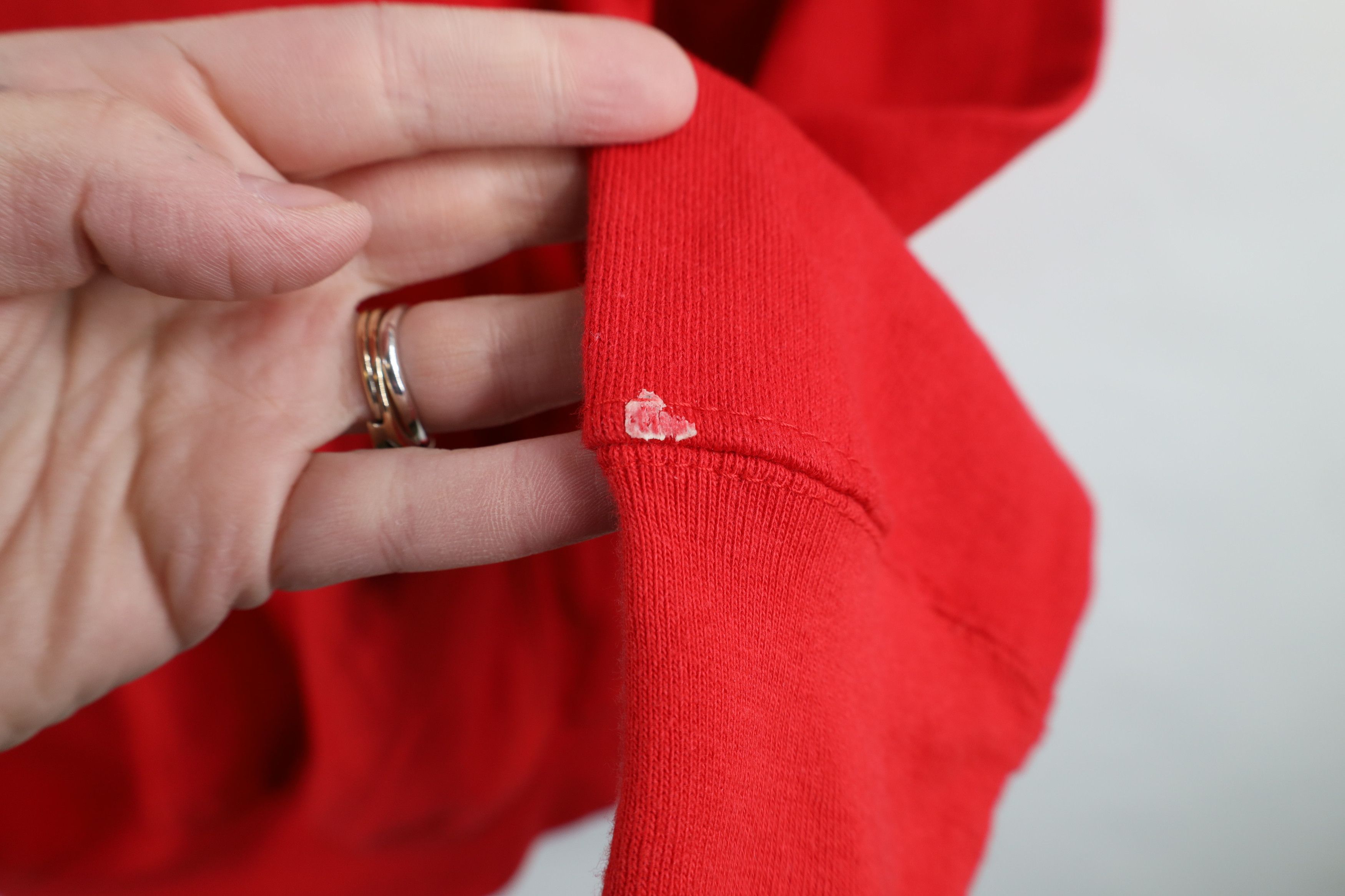 Vintage Vintage 90s Ohio State University Crewneck Sweatshirt Red Size US L / EU 52-54 / 3 - 7 Thumbnail