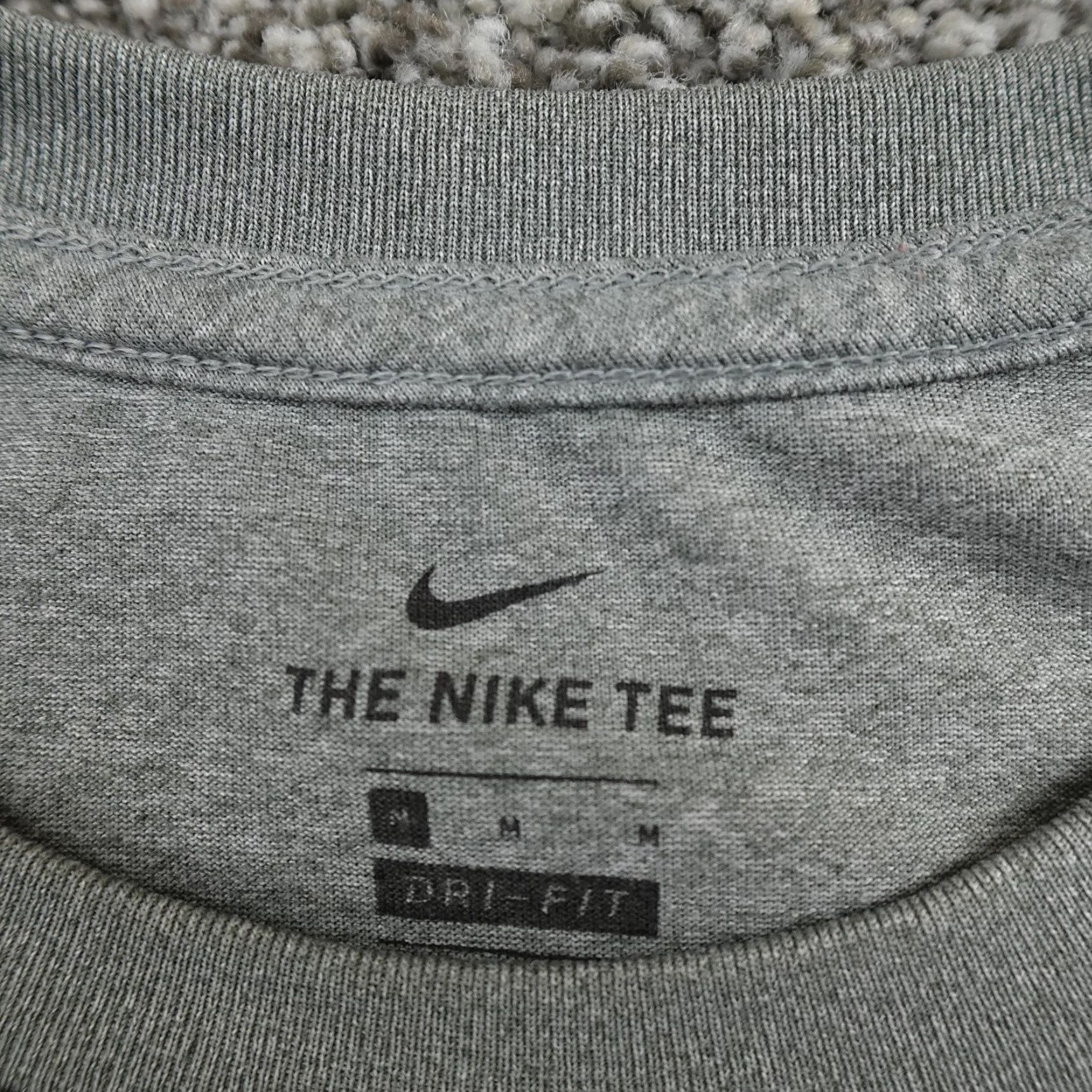 Nike Nike Shirt Mens M Gray Dri-FIT Athletic Tee Lightweight Performance Swoosh Gym Size US M / EU 48-50 / 2 - 4 Thumbnail