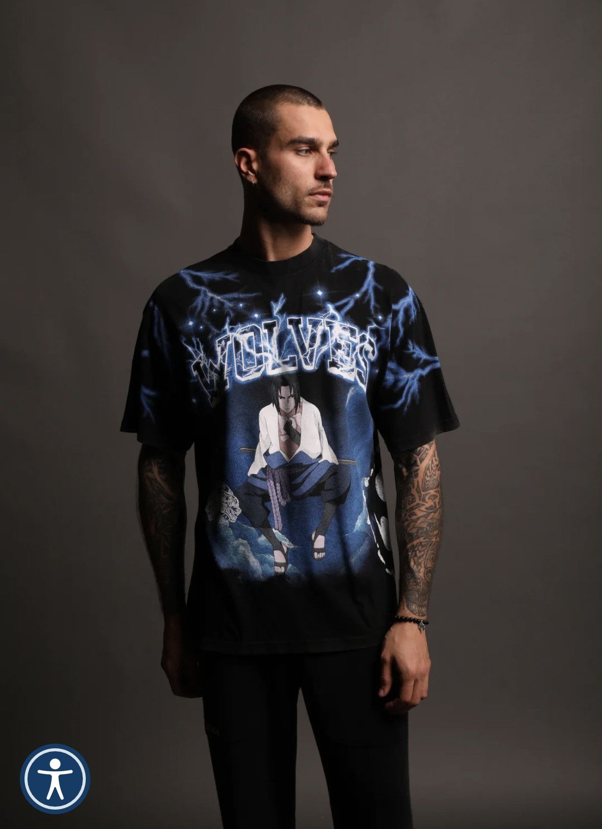 Darc Sport DARC SPORT X NARUTO “SASUKE” (1ST EDITION ) SHIRT Size US L / EU 52-54 / 3 - 5 Thumbnail