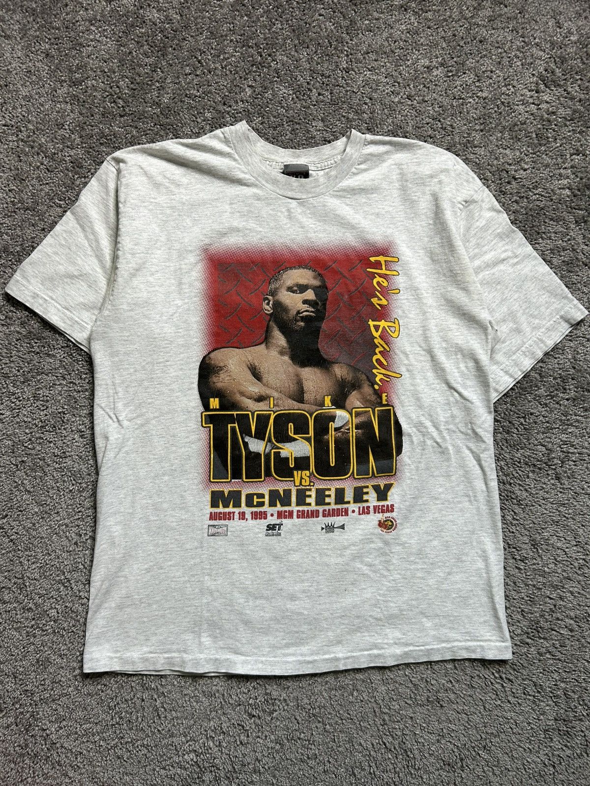 Vintage Vintage 90s Tyson McNeeley Boxing Sports Tee MGM 1995 Size US L / EU 52-54 / 3 - 1 Thumbnail
