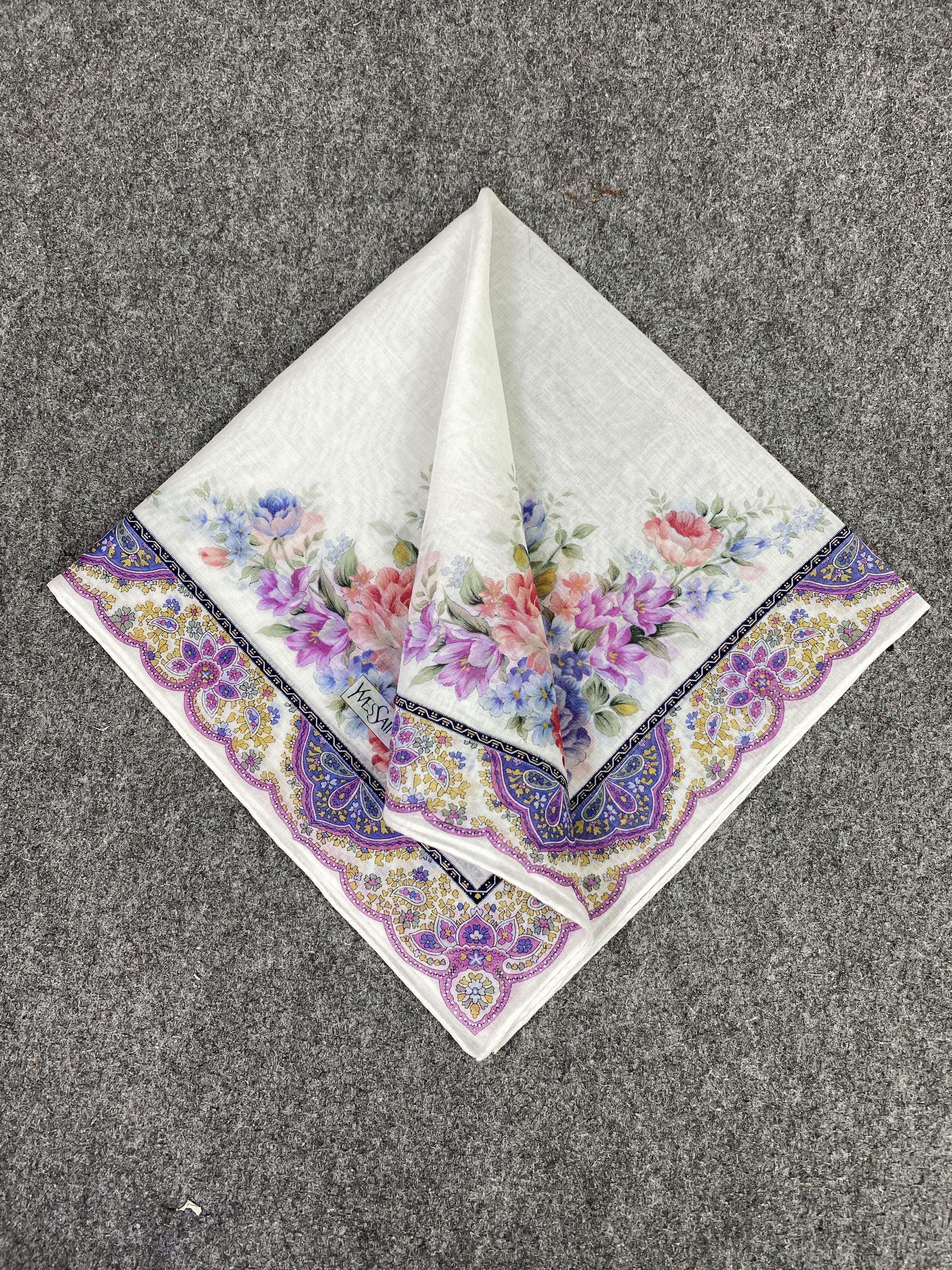 Yves Saint Laurent Yves Saint Laurent Handkerchief / Neckerchief KT0244 Size ONE SIZE - 3 Thumbnail