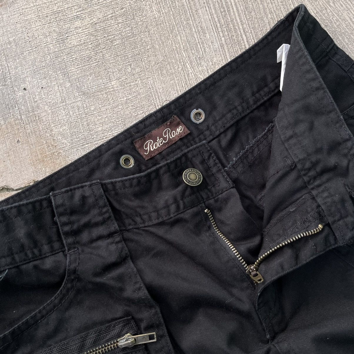 Japanese Brand Rote rose like a GOA 3D multipocket flare pants Size US 30 / EU 46 - 6 Thumbnail