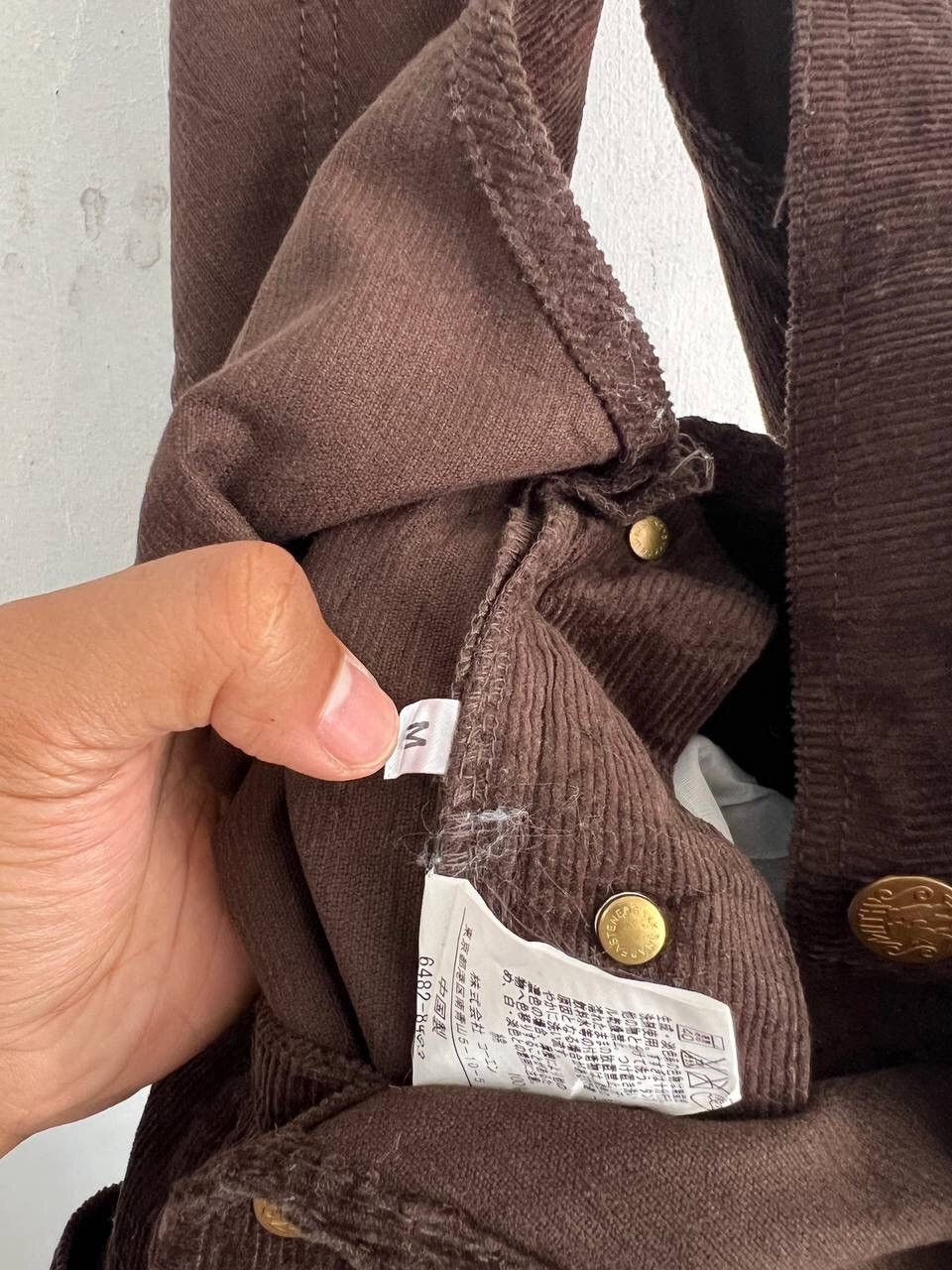 The Smiths Smith’s Workwear Sanforized Brown Corduroi Overalls Size US 33 - 19 Thumbnail
