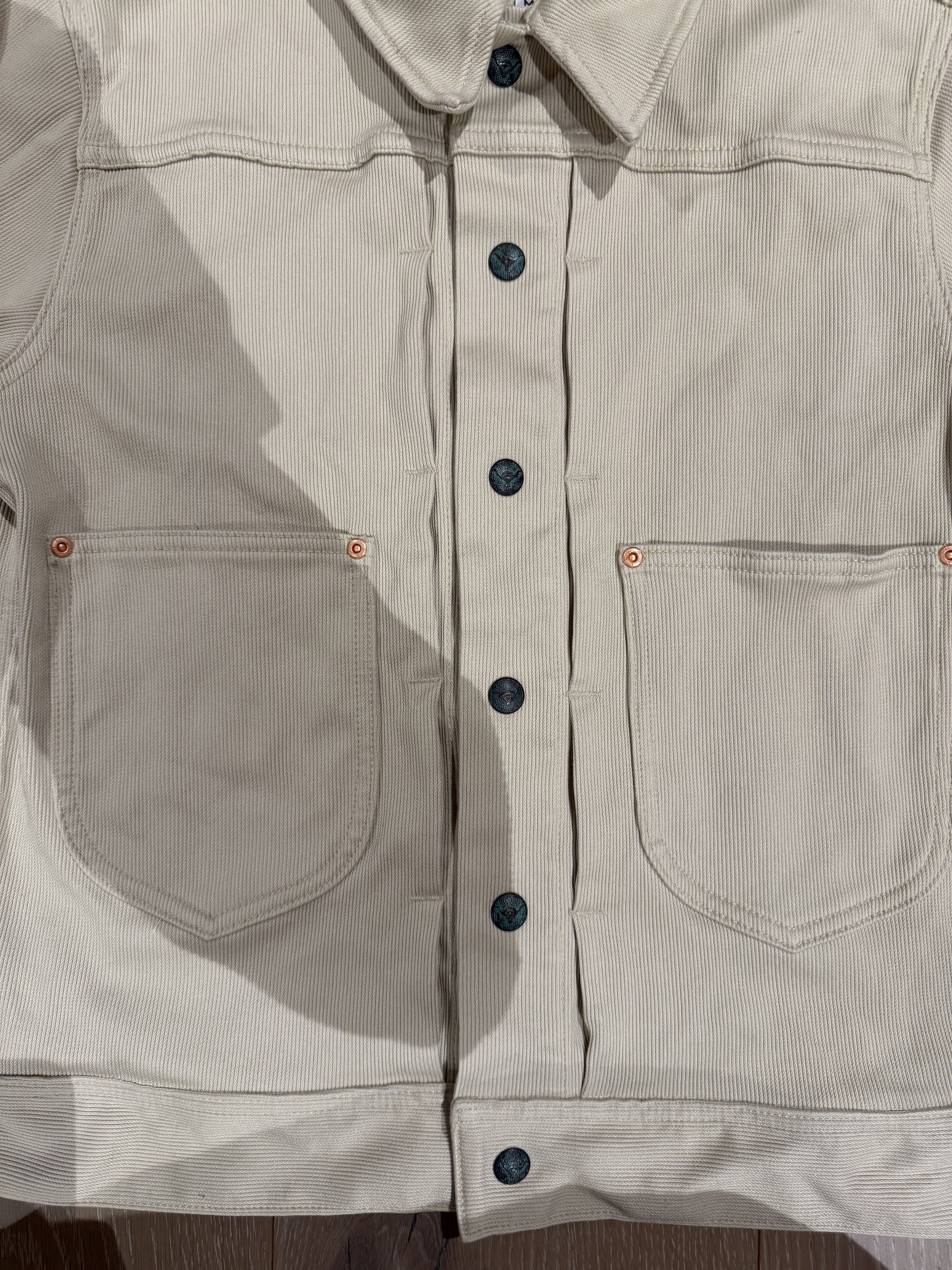 WYTHE 💚 Wythe Bedford Cord Ranch Jacket Off White USA Medium NEW Size US M / EU 48-50 / 2 - 6 Thumbnail