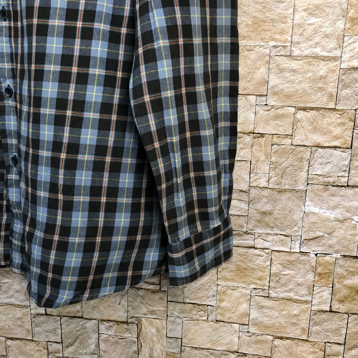 Flannel × Uniqlo Uniqlo Blue Checkred Flannel vintage #A218 Size US XL / EU 56 / 4 - 8 Thumbnail
