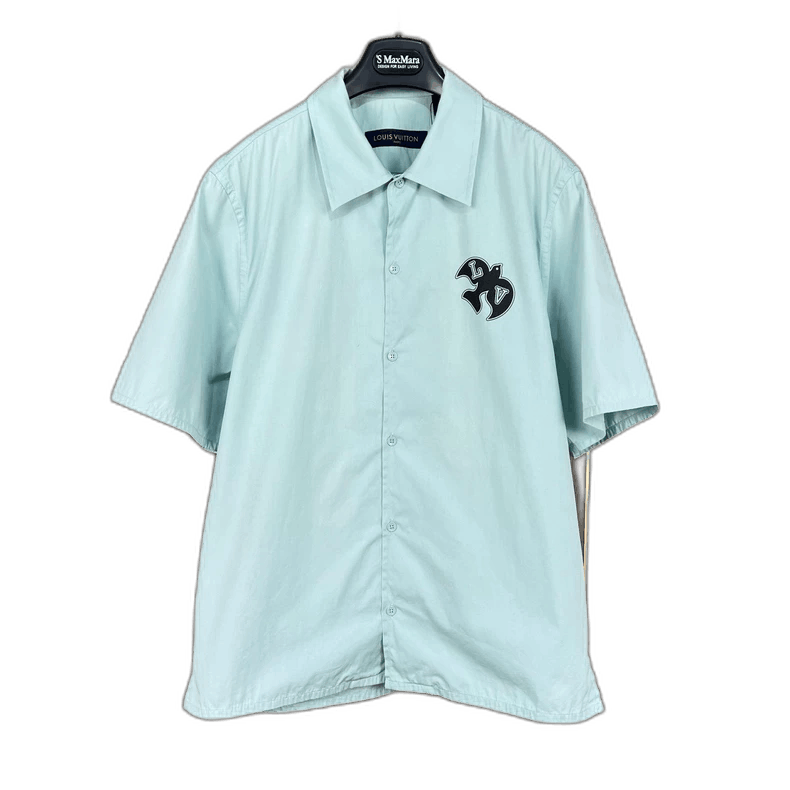 Louis Vuitton Louis Vuitton Mint Green Short Sleeve Shirt-yf Size US S / EU 44-46 / 1 - 1 Thumbnail