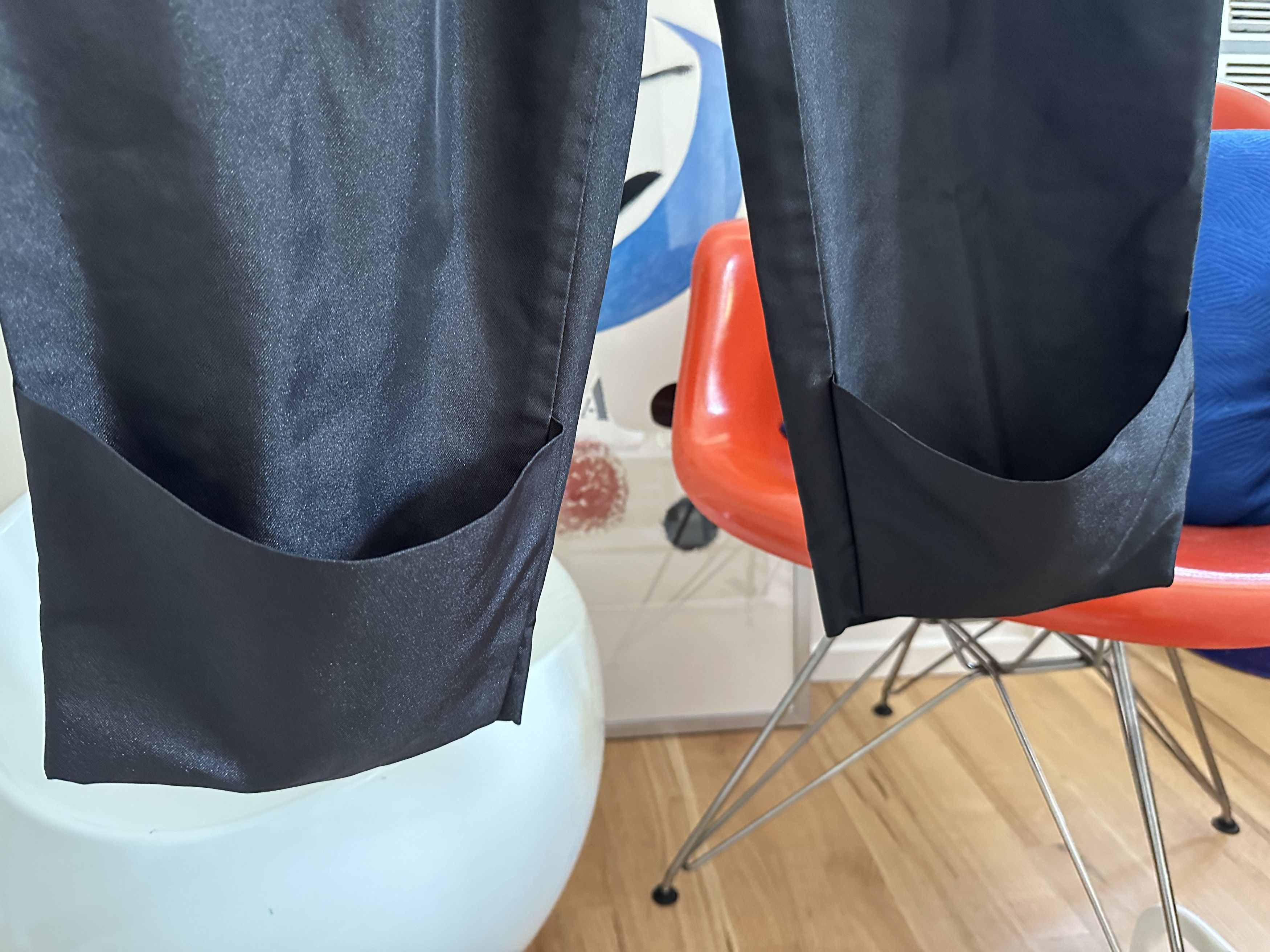Comme des Garcons Homme Plus Comme des Garçons Homme Plus Shiny Twill Trousers Sz 30 Size US 30 / EU 46 - 3 Thumbnail