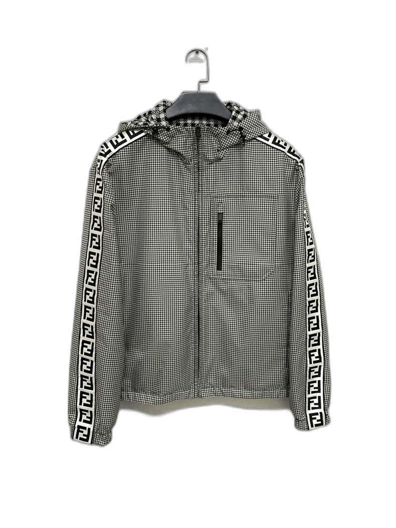 Fendi Fendi Double-Sided Houndstooth Hooded Jacket Size L / US 10 / IT 46 - 1 Thumbnail
