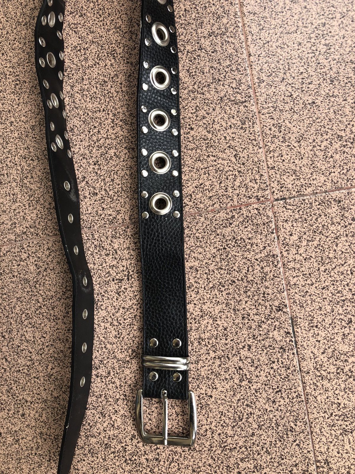 Japanese Brand Black leather studded ring belt lgb if six was nine style Size ONE SIZE - 3 Thumbnail