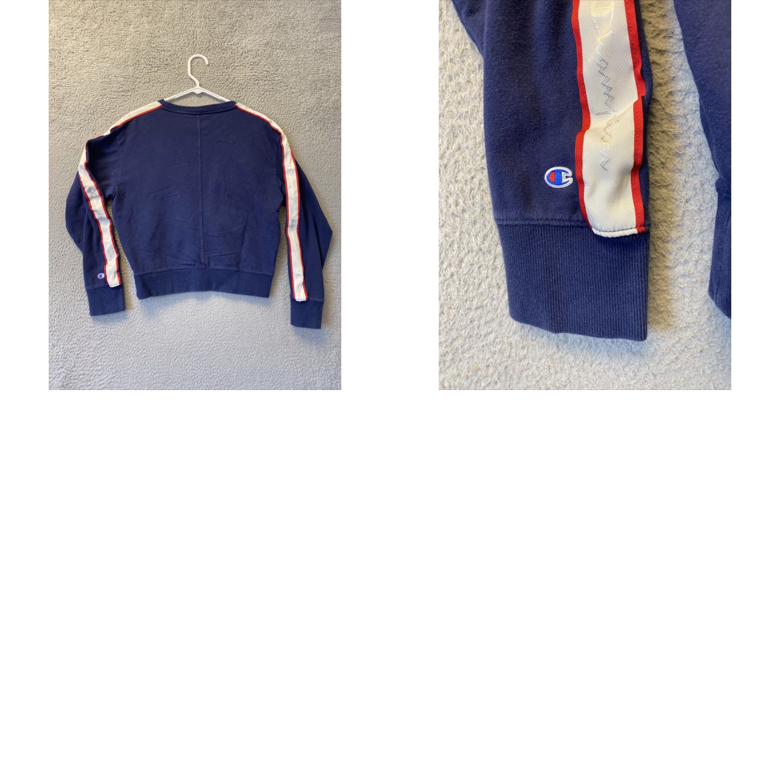 Champion Champion Women's Medium Sweatshirt Long Sleeve Pullover Blue Spell Out /47-63 Size M / US 6-8 / IT 42-44 - 8 Thumbnail