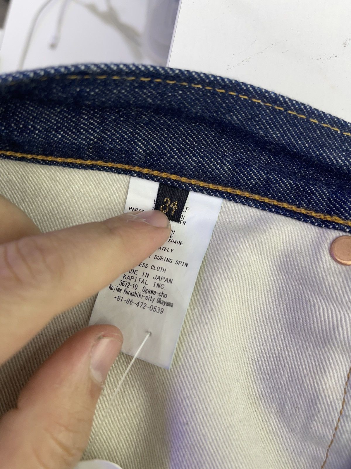 Kapital Kapital Bone jeans ( Dark wash ) Size US 34 / EU 50 - 6 Thumbnail