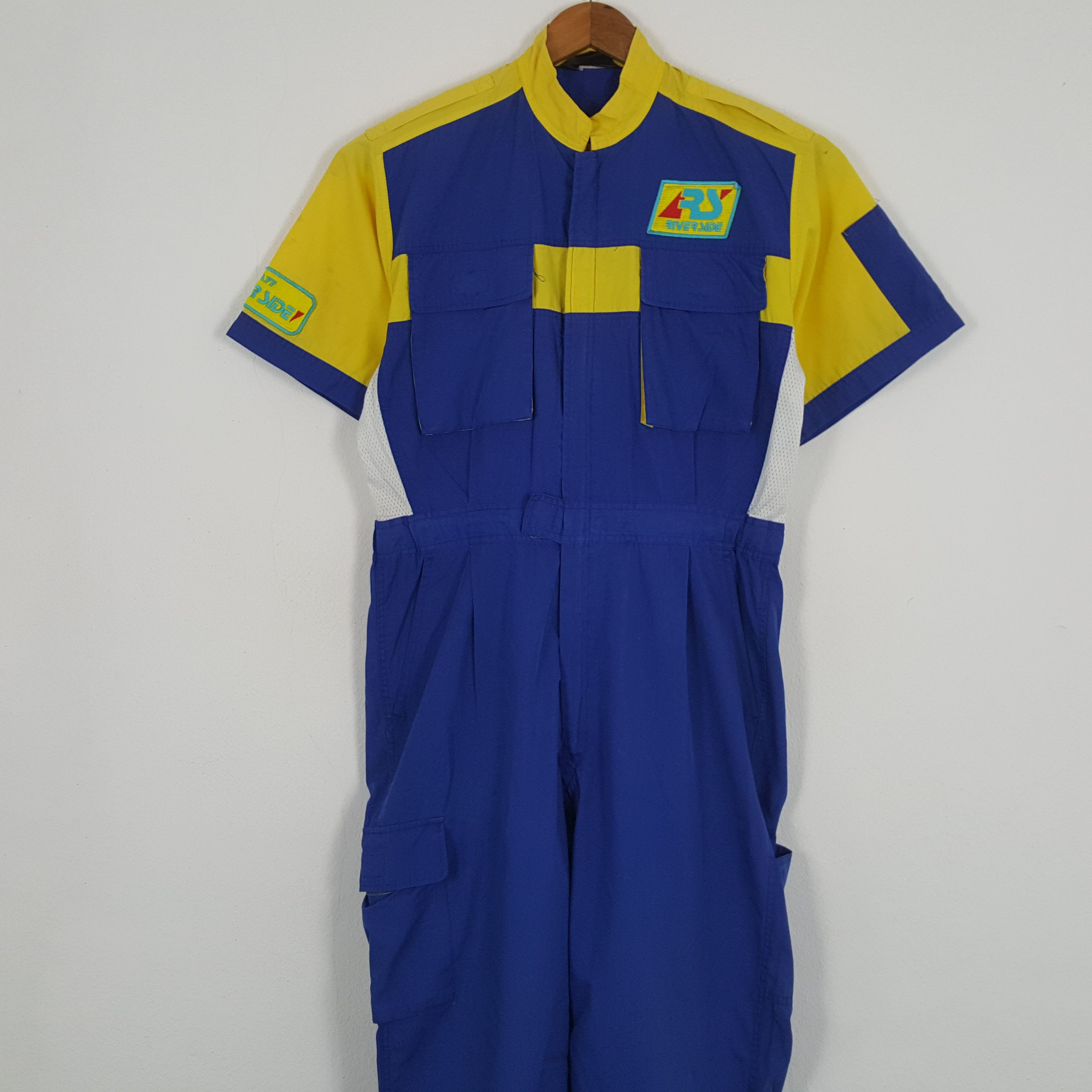 Japanese Brand × Vintage Vintage RIVER SIDE STAFF Japanese Uniform Coverall Jacket Size US M / EU 48-50 / 2 - 5 Thumbnail