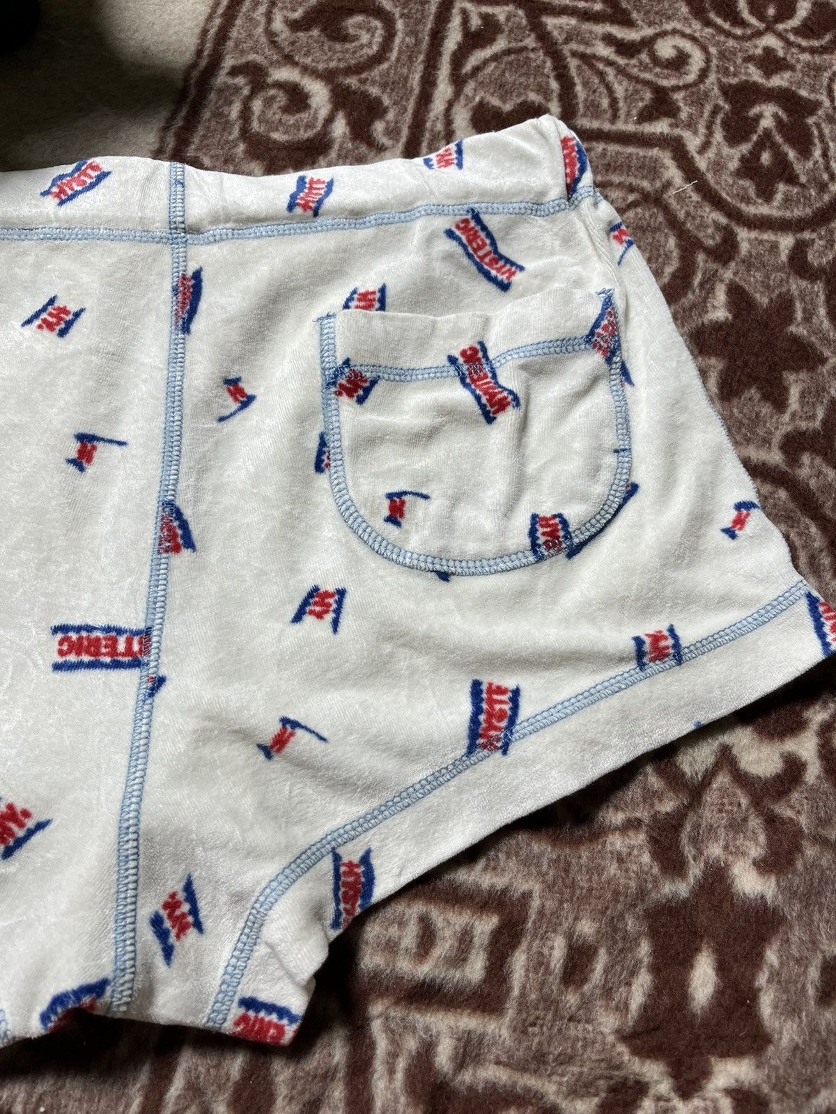 Hysteric Glamour × Japanese Brand × Vintage 🔥Vintage Hysteric Glamour Full Print Logo Sexy Short Pants 🇯🇵 Size 29" - 5 Thumbnail