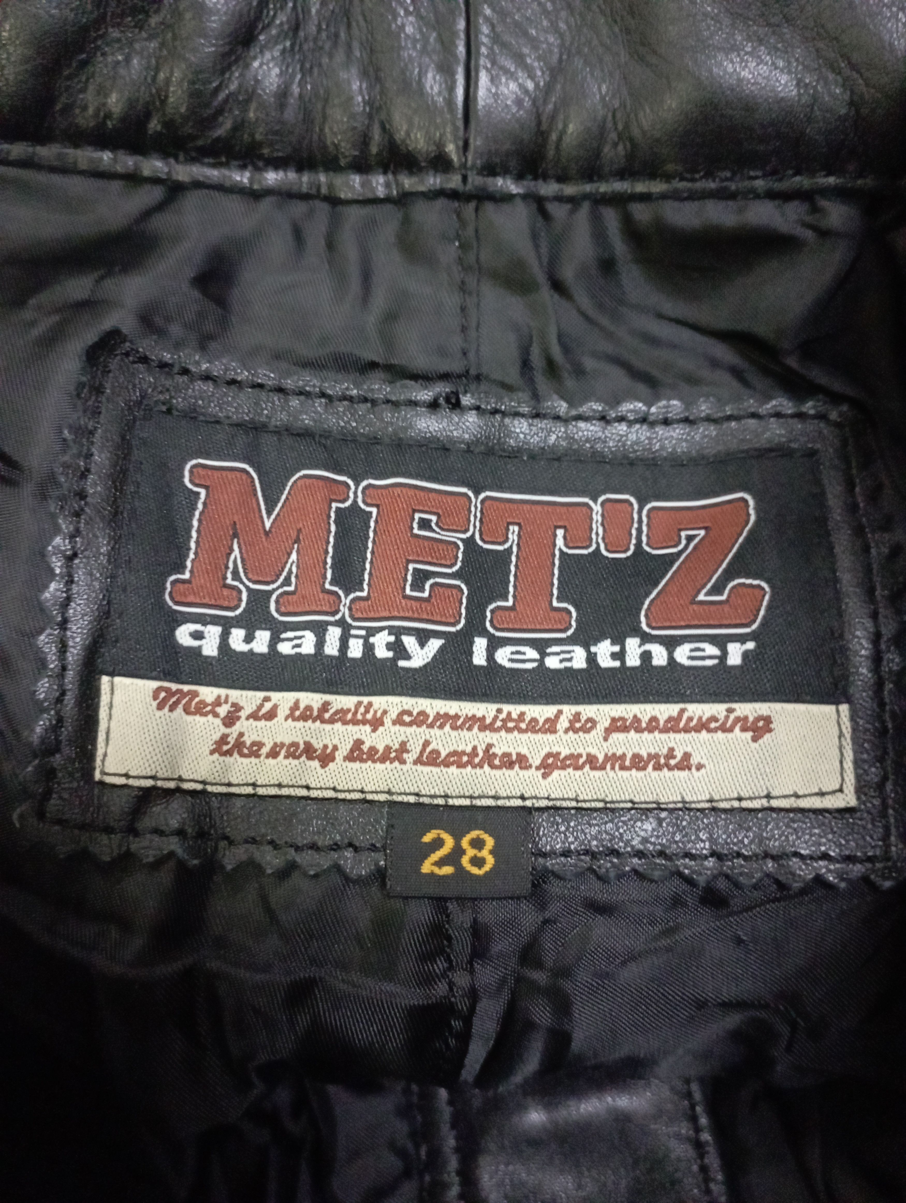 If Six Was Nine 2000s Japanese Archieve Cow Leather MET'Z Fl6 Flare Jeans Size US 28 / EU 44 - 18 Thumbnail
