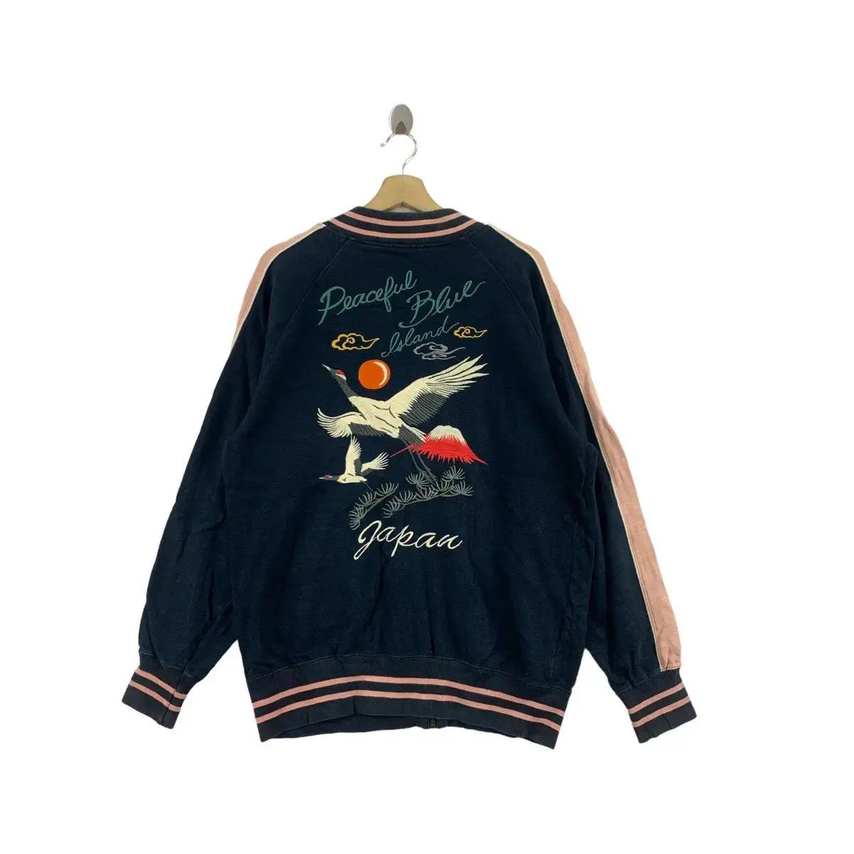 Japanese Brand SUKAJAN JAPAN CRANES Hokaido Bird Kriff Mayer Size US L / EU 52-54 / 3 - 1 Thumbnail