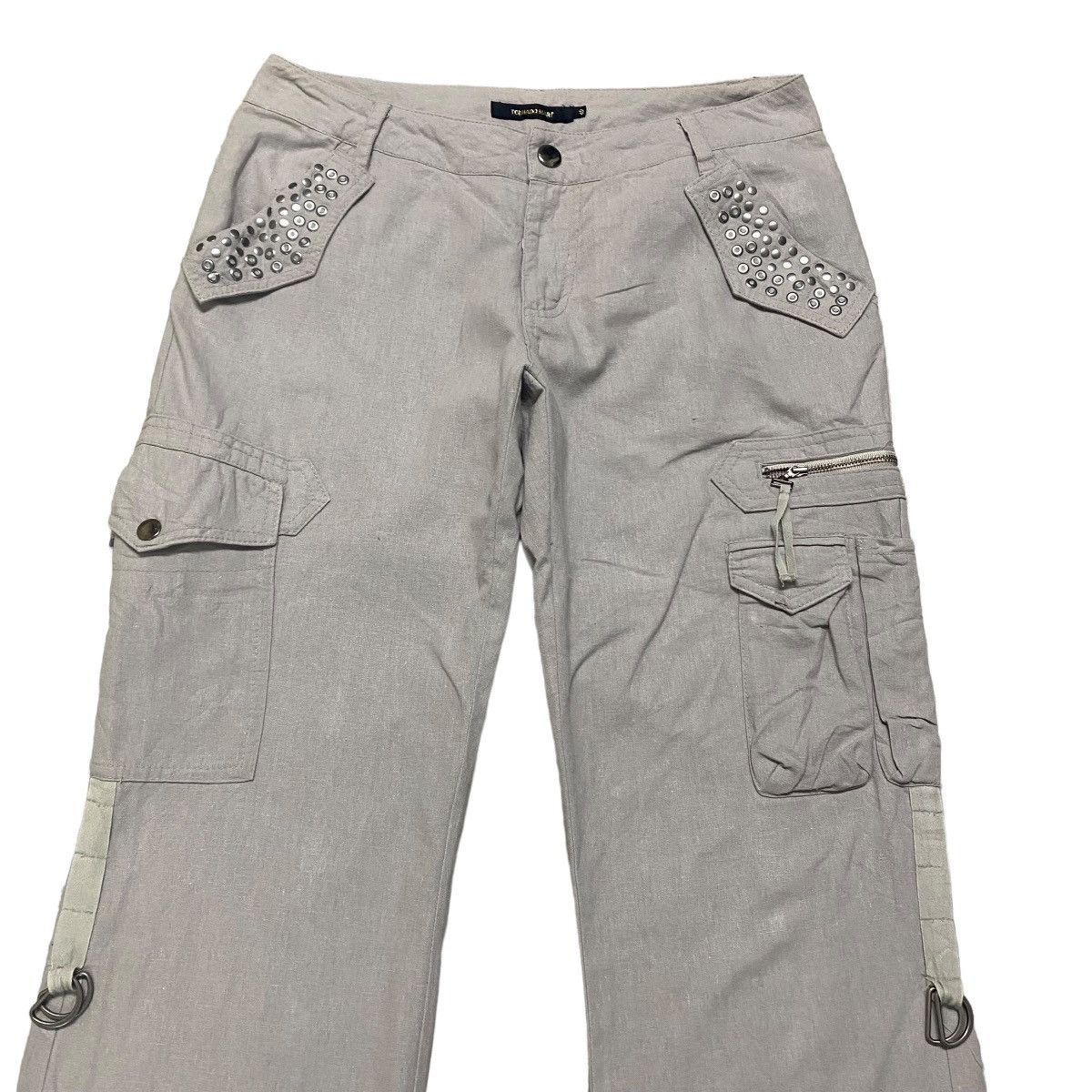 Tornado Mart Tornado Mart Linen Cargo Pants Size 28" / US 6 / IT 42 - 1 Thumbnail