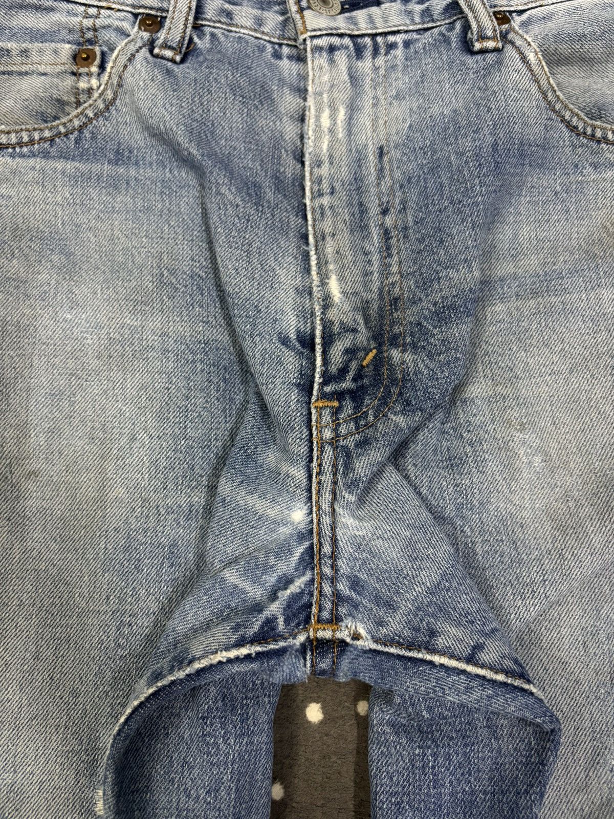 Levi's Vintage 90s Levis 502 Big E Selvedge Distressed Grunge Jeans Size US 30 / EU 46 - 18 Thumbnail
