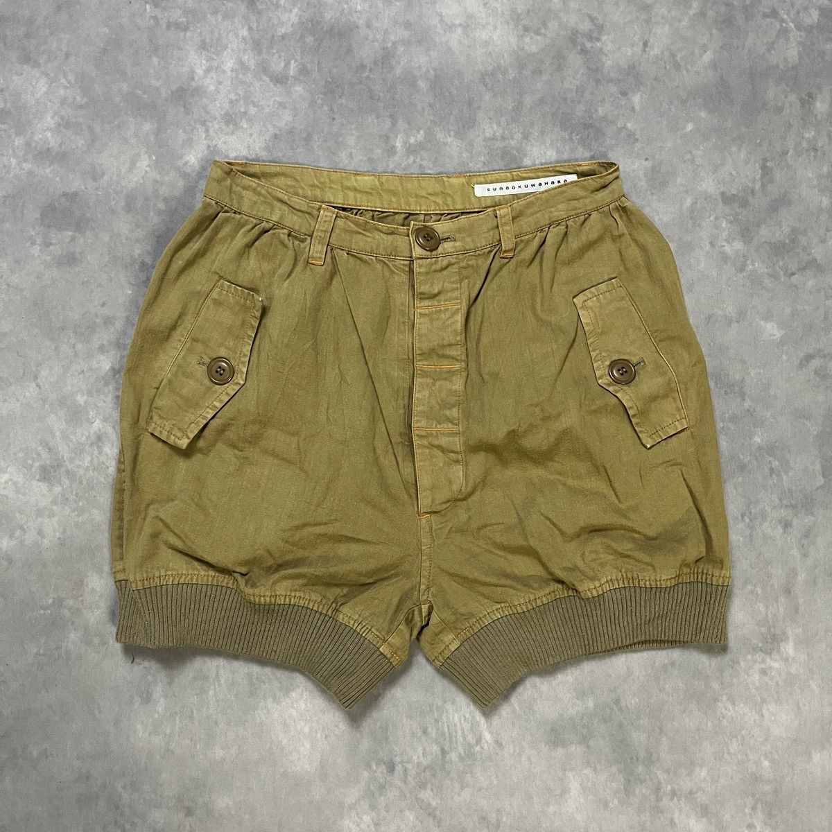 Issey Miyake SUNAO KUWAHARA MILITARY BALLOON RIBBED HEM JAPANESE ARCHIVE Size US 29 - 2 Thumbnail