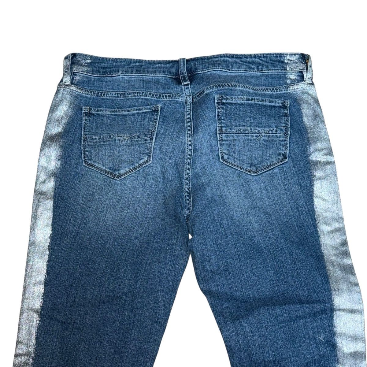 Other SOHO metallic silver painted sides Boyfriend jeans Size 28" / US 6 / IT 42 - 4 Thumbnail