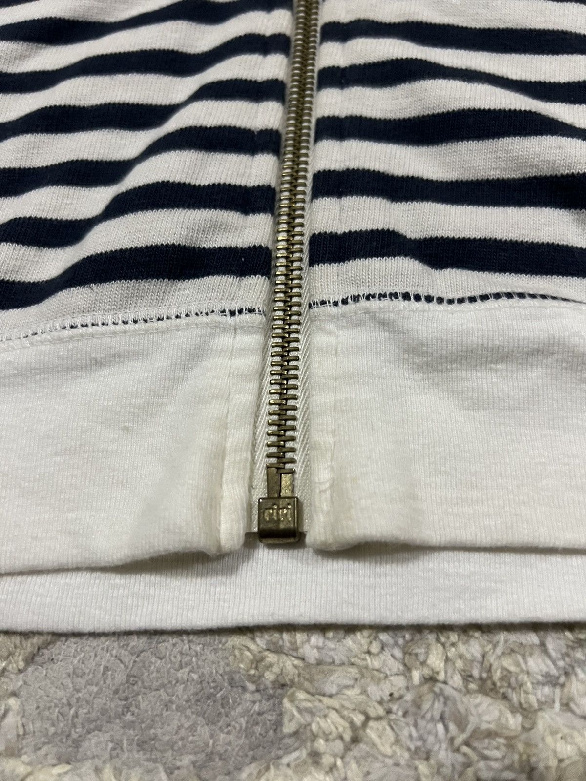 Visvim AW08 Visvim Cubism Rockabilly Stripe Western Full Zip Hoodie Size US L / EU 52-54 / 3 - 4 Thumbnail