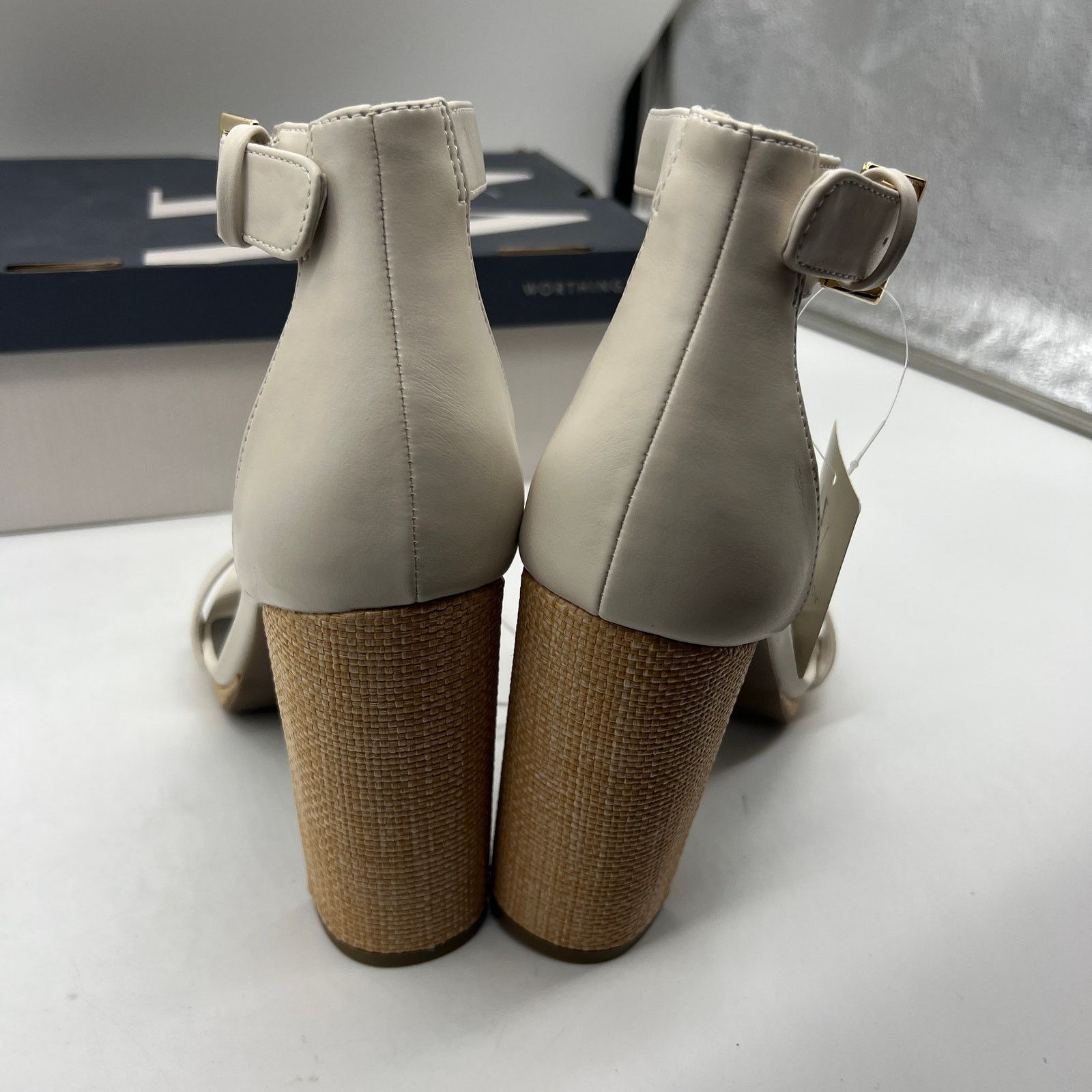 Other Worthington Womens Lynch Heeled Sandals Ivory Size US 10 / IT 40 - 8 Thumbnail