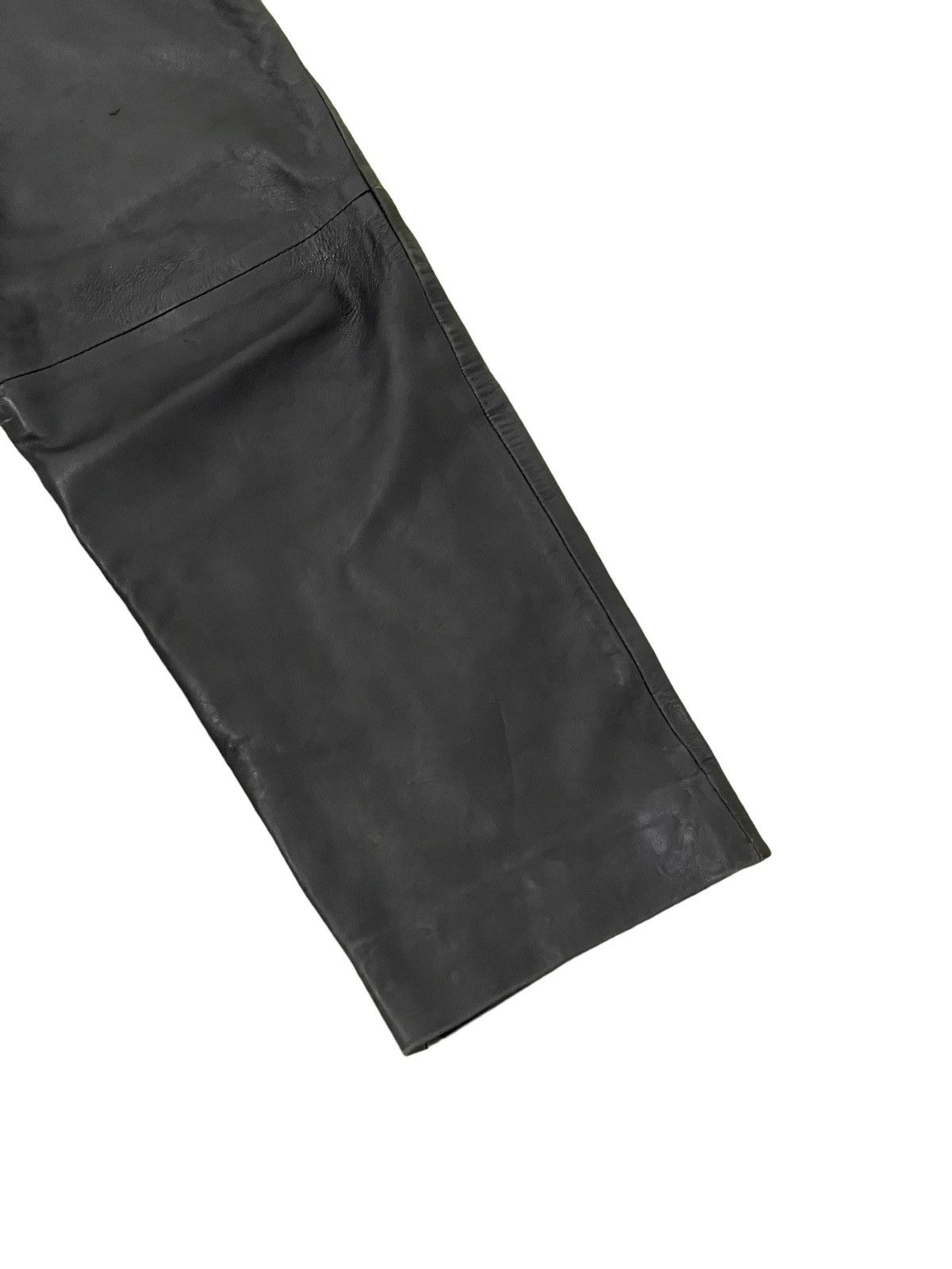 Le Grande Bleu (L.G.B.) Leather Pant Unknown Vtg Japan Baggy Tapered 8🟦7 Size US 32 / EU 48 - 4 Thumbnail