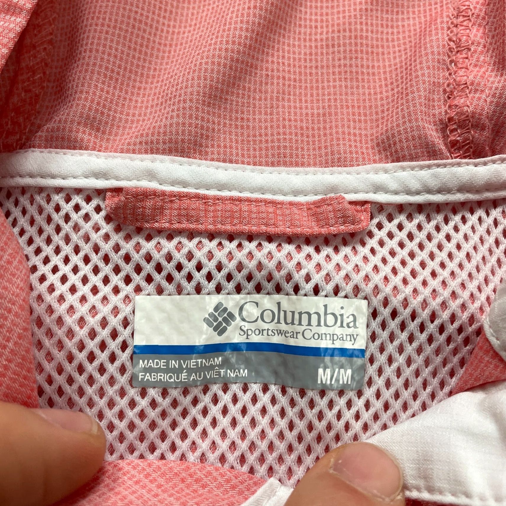 Vintage Columbia Tidal Tee Hoodie Windbreaker Jacket Mens Medium Peach Lightweight Snap Shirt Size US M / EU 48-50 / 2 - 6 Thumbnail