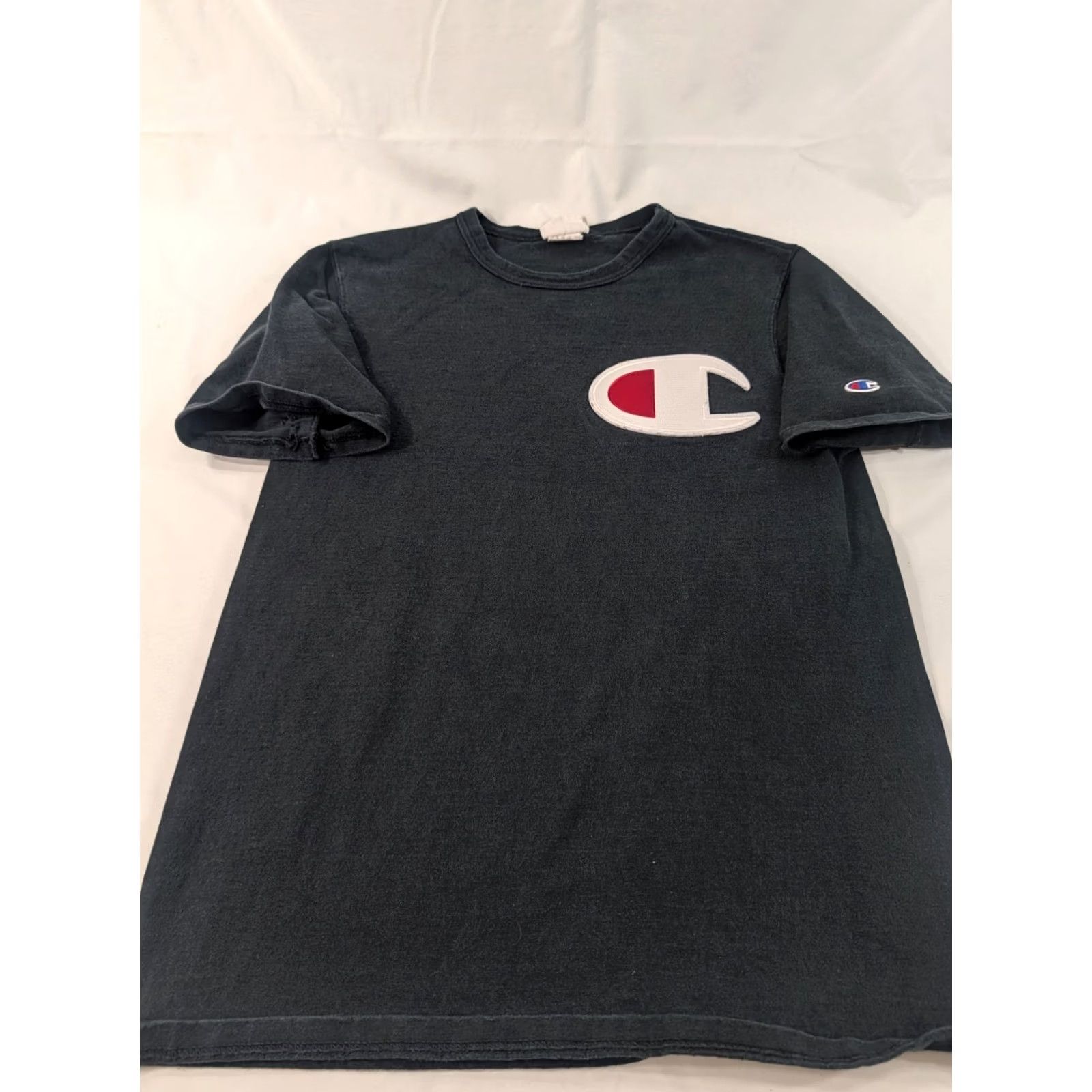 Champion Champion Shirt M Black Reverse Weave Logo Short Sleeve T-Shirt Mens Regular Casual Cotton Knit Crew Neck Size US M / EU 48-50 / 2 - 3 Thumbnail