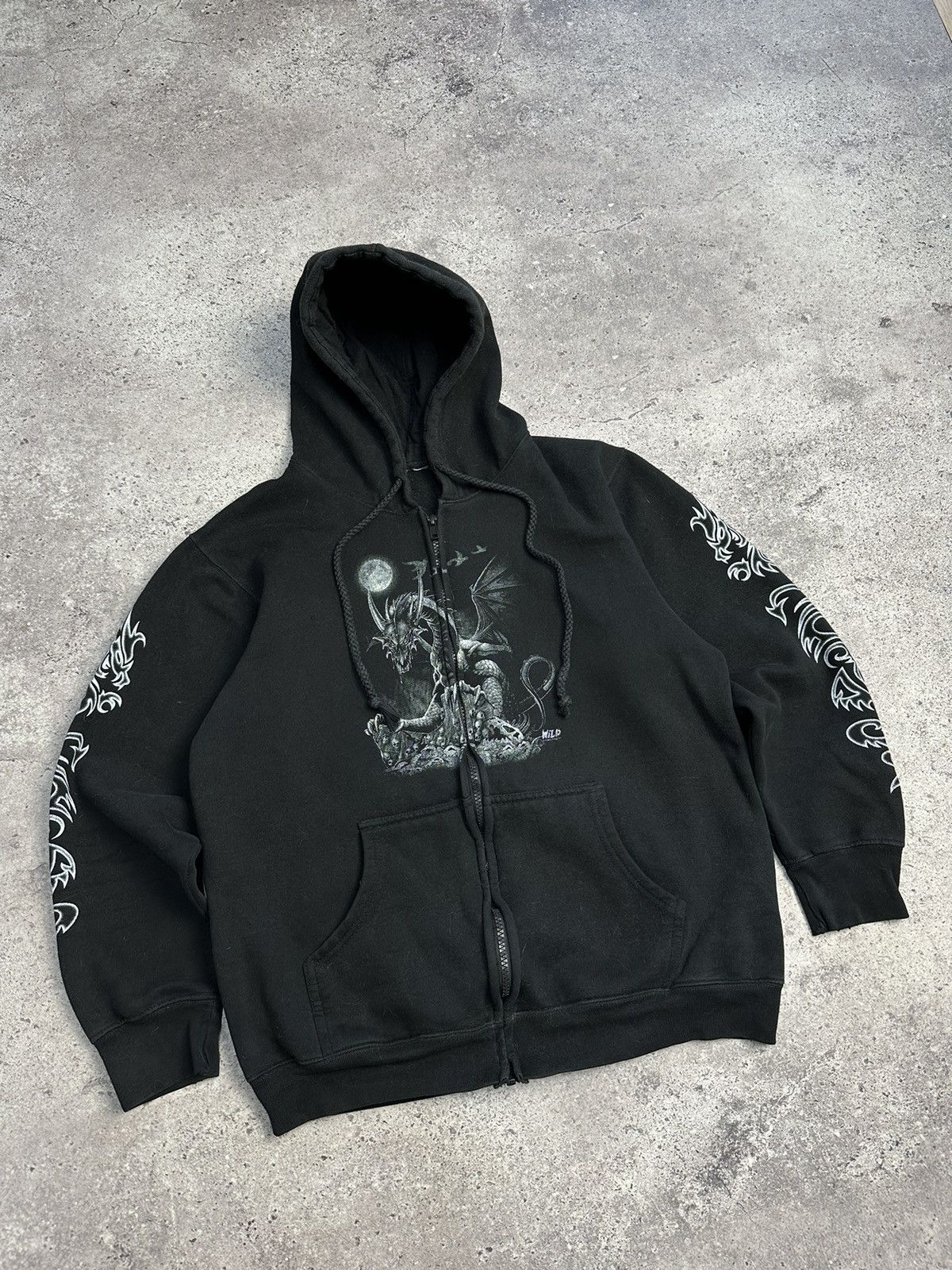 Ed Hardy Vintage Wild Distressed Hoodie Y2K Ed Hardy Style Punk Size US S / EU 44-46 / 1 - 4 Thumbnail