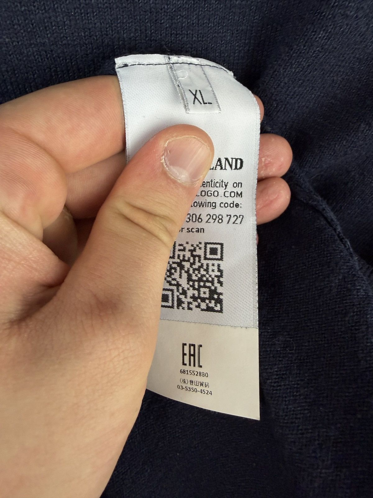 Stone Island Navy blue Stone Island sweatshirt Size US XL / EU 56 / 4 - 7 Thumbnail