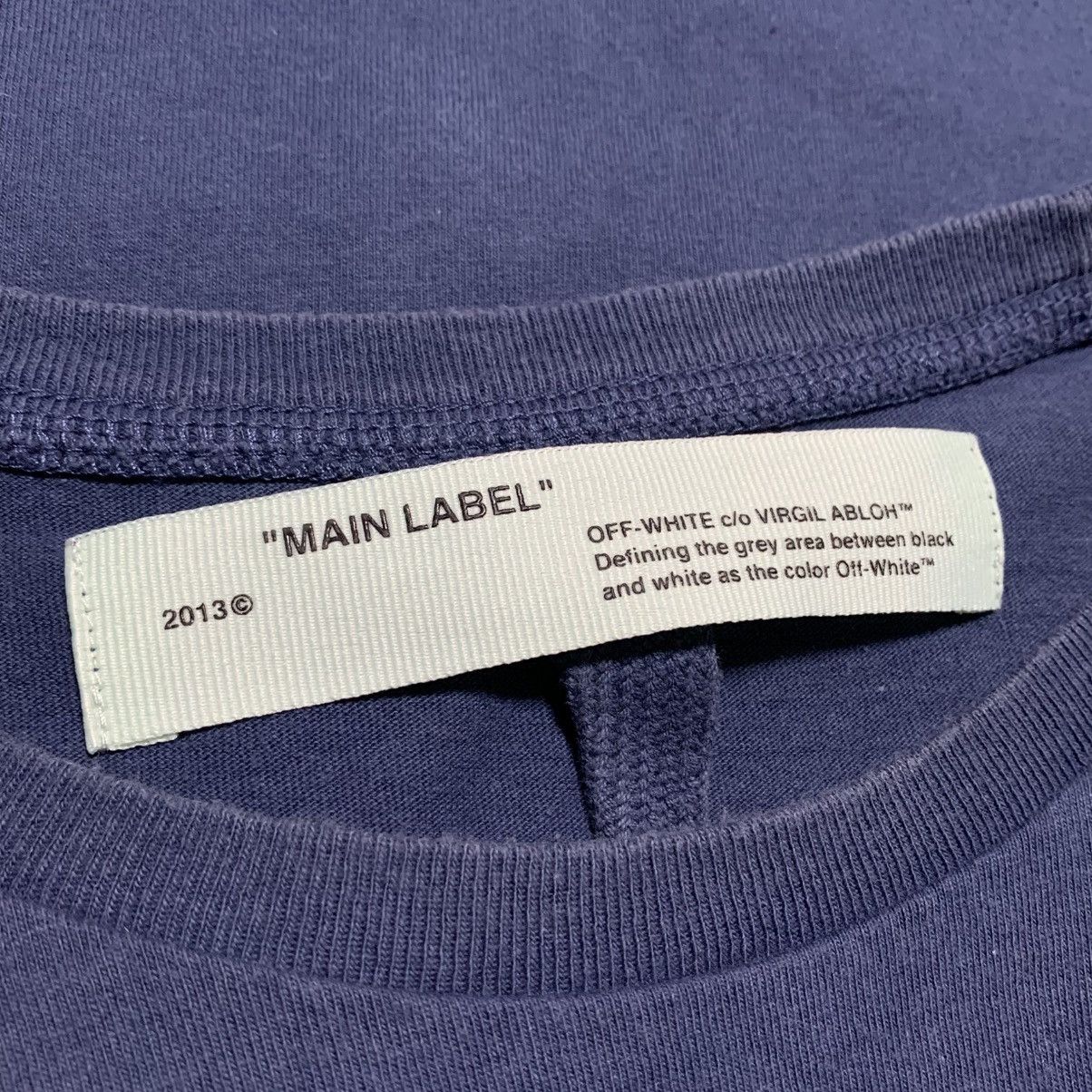 Off-White Off White Medium Logo Blue Tee Virgil Abloh Size US M / EU 48-50 / 2 - 5 Thumbnail