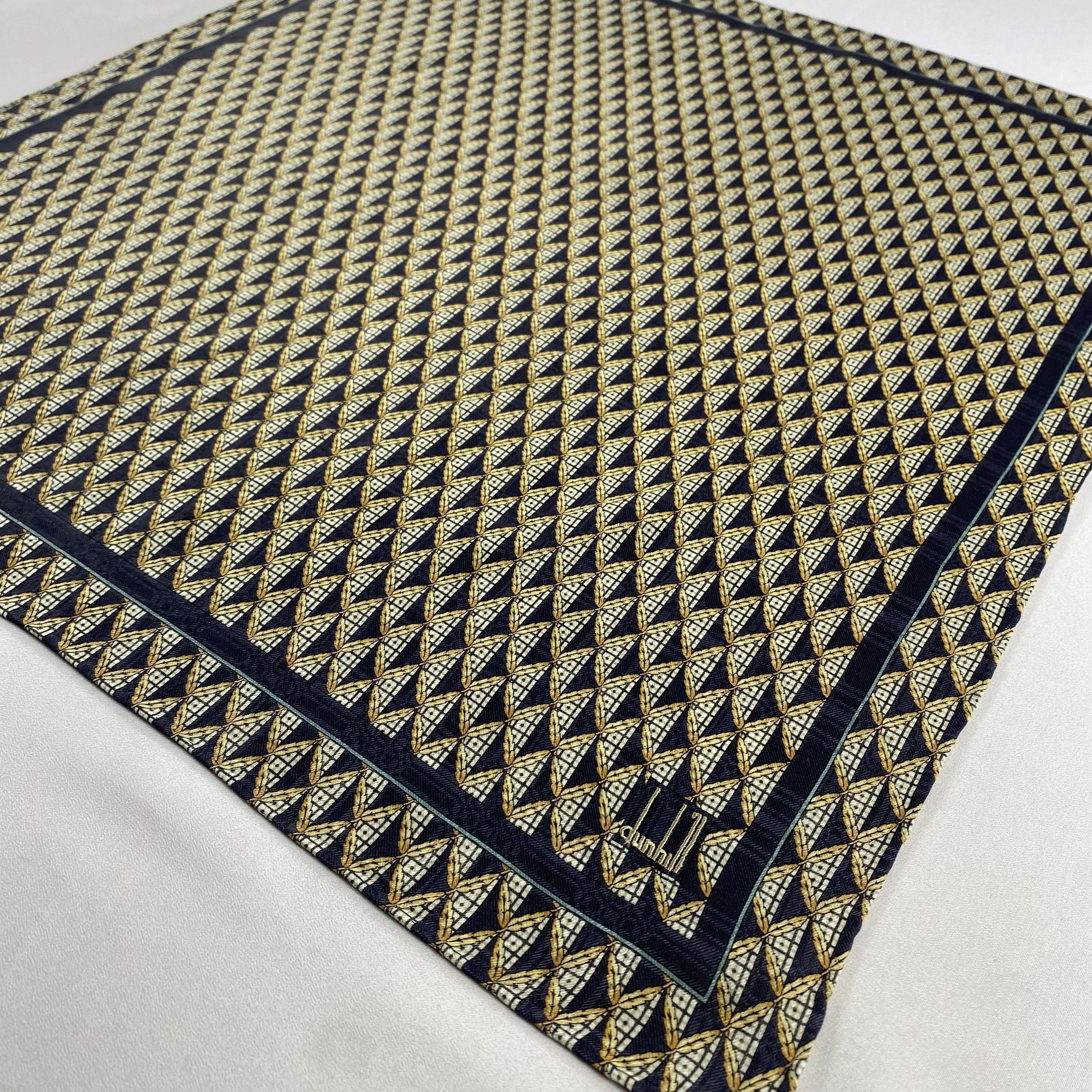Alfred Dunhill × Vintage Alfred Dunhill Handkerchief / Neckerchief / Bandana-P1446 Size ONE SIZE - 2 Thumbnail