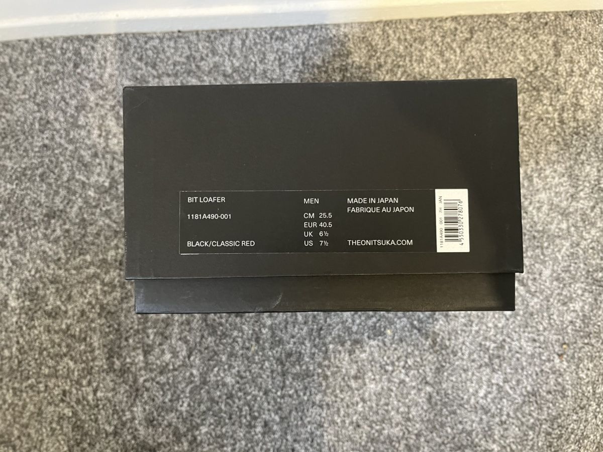 Onitsuka Tiger Onitsuka Tiger Bit Loafer Black/Classic Red (discontinued) Size US 6.5 / EU 39-40 - 4 Thumbnail