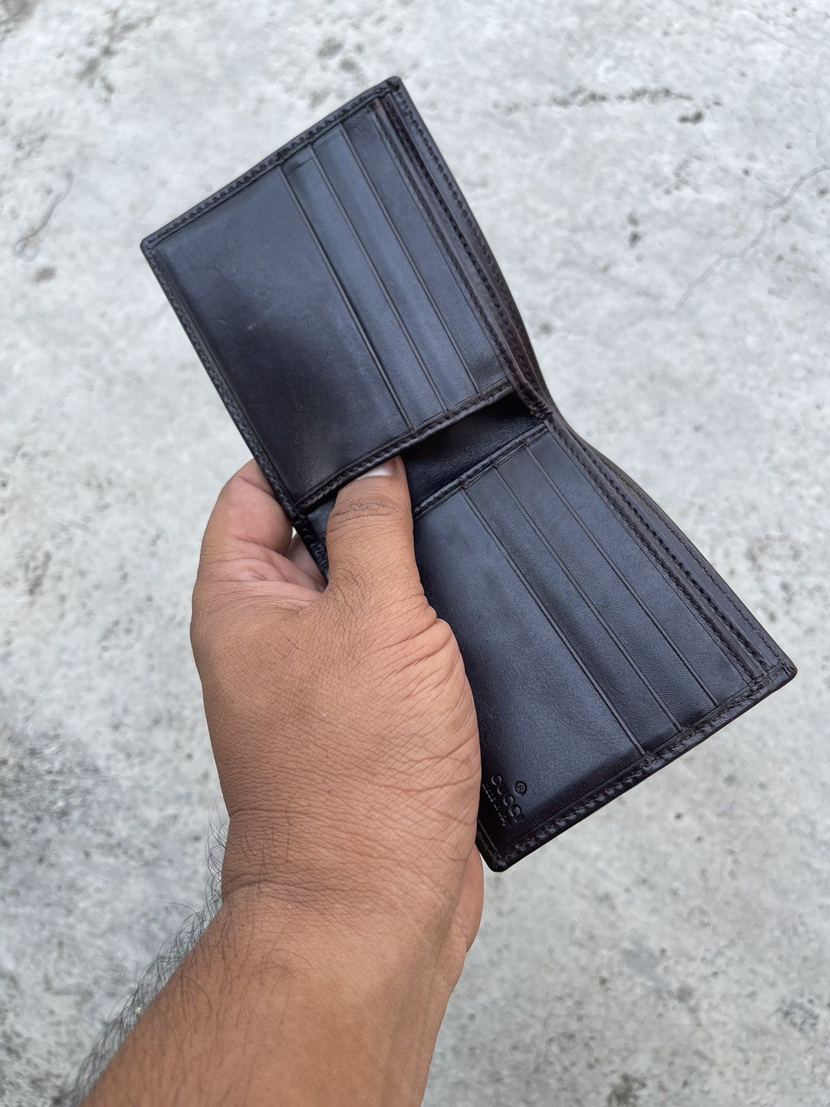 Gucci Gucci Leather Wallet Bifold for Men Made in Italy Size ONE SIZE - 6 Thumbnail