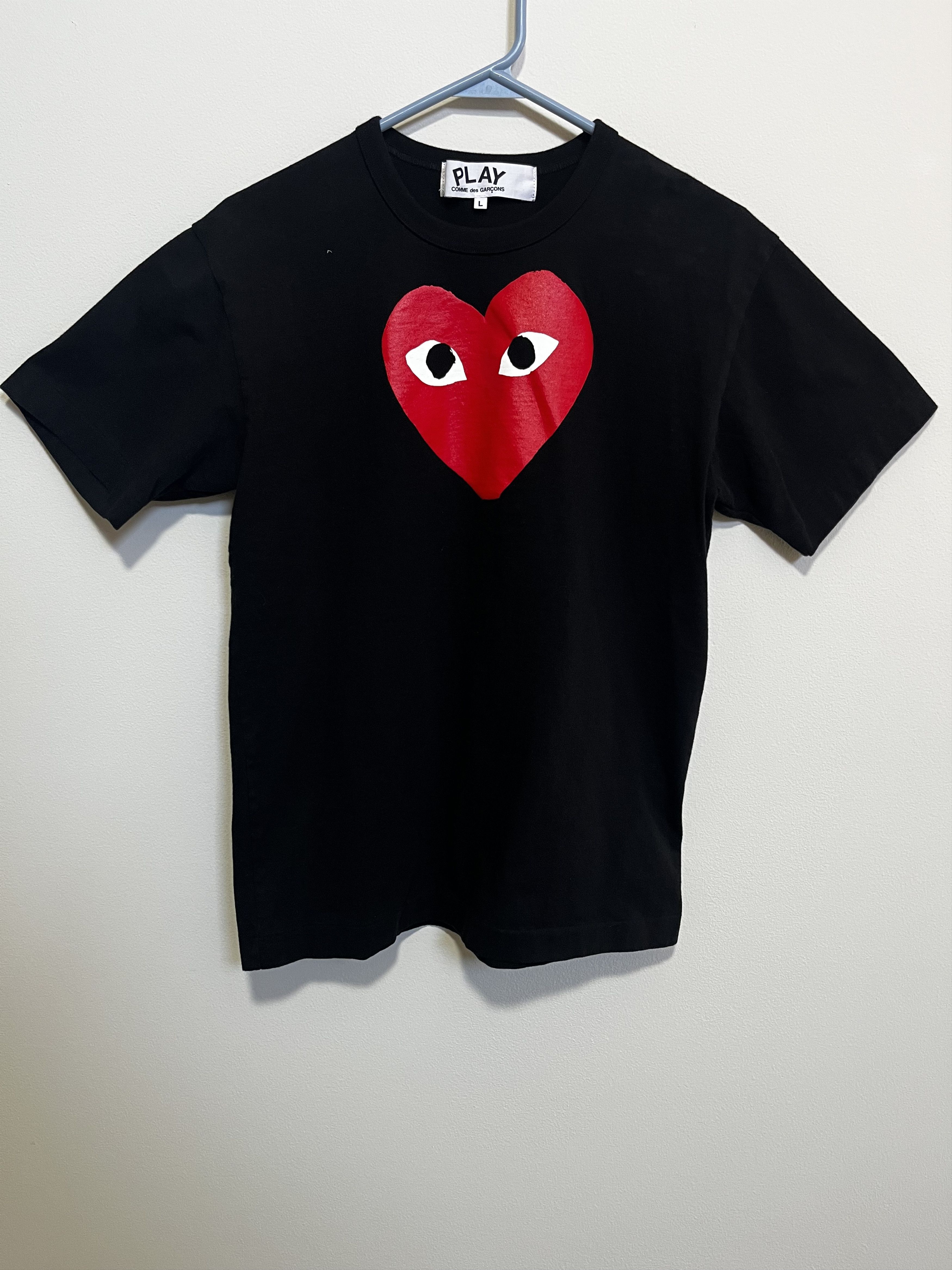 Comme des Garcons PLAY Comme des Garcons PLAY Black Heart Eyes Tee Size US L / EU 52-54 / 3 - 1 Thumbnail
