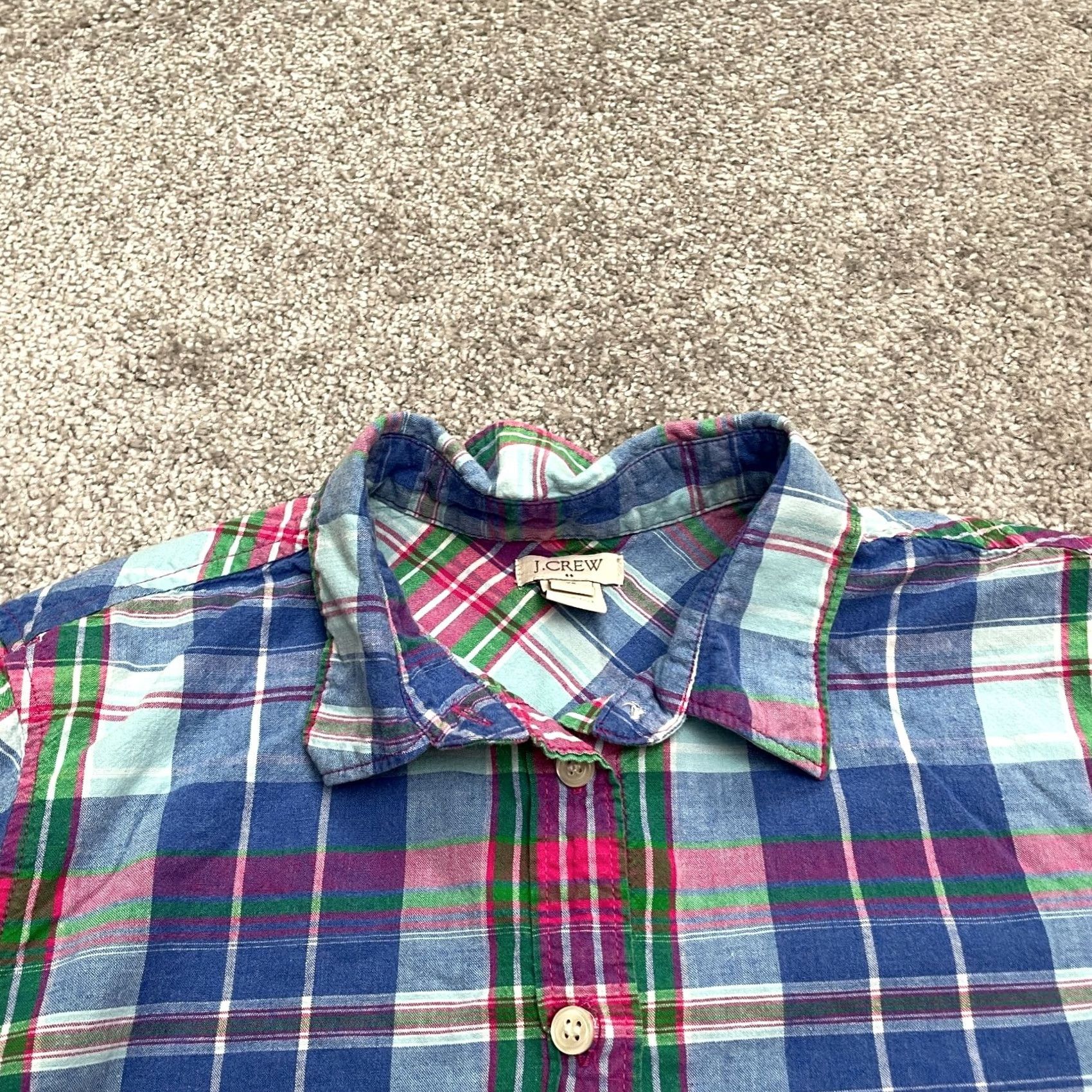 J.Crew J. Crew Button Up Shirt Womens XS Multicolor Long Sleeve Cotton Casual Top Size XS / US 0-2 / IT 36-38 - 3 Thumbnail
