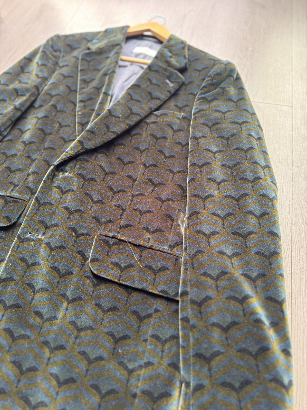 Dries Van Noten Dries Van Noten Velvet Blazer 50 Size 50R - 3 Thumbnail