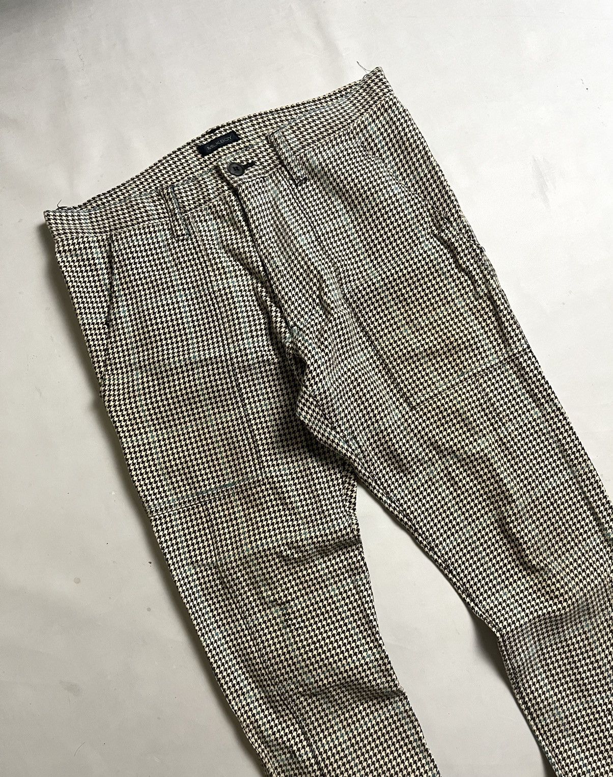 Beauty Beast 90s - Milkboy houndtooh Zipper Pant / lgb / i6 w 9 style Size US 32 / EU 48 - 2 Thumbnail