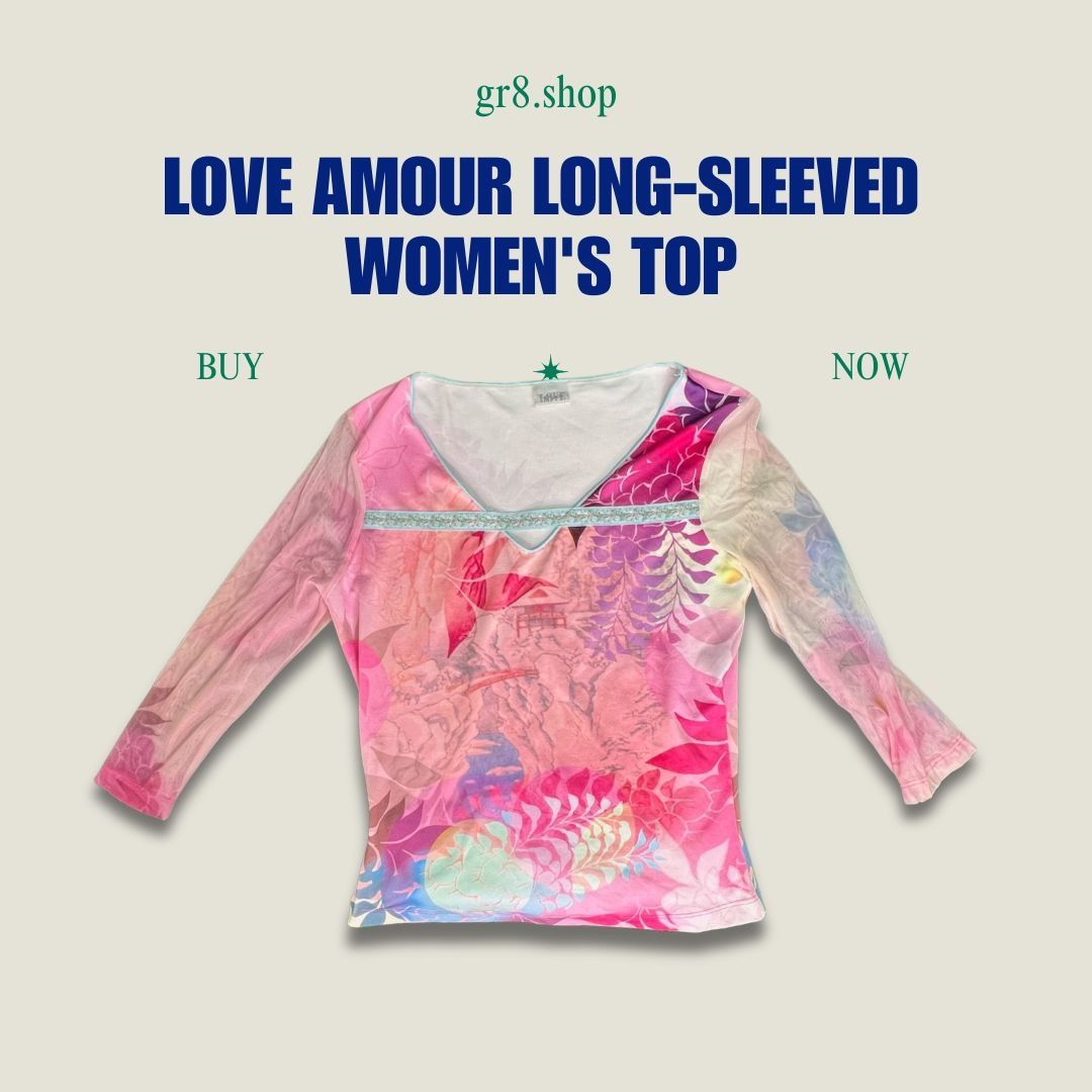Other Love Amour Womens Long-Sleeved Floral Mesh Top Multicolor Si Size XS / US 0-2 / IT 36-38 - 1 Thumbnail
