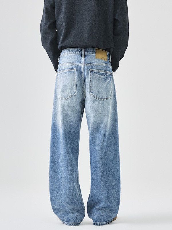 Vintage Men's American loose straight leg wide-leg curved jeans Size US 32 / EU 48 - 4 Thumbnail