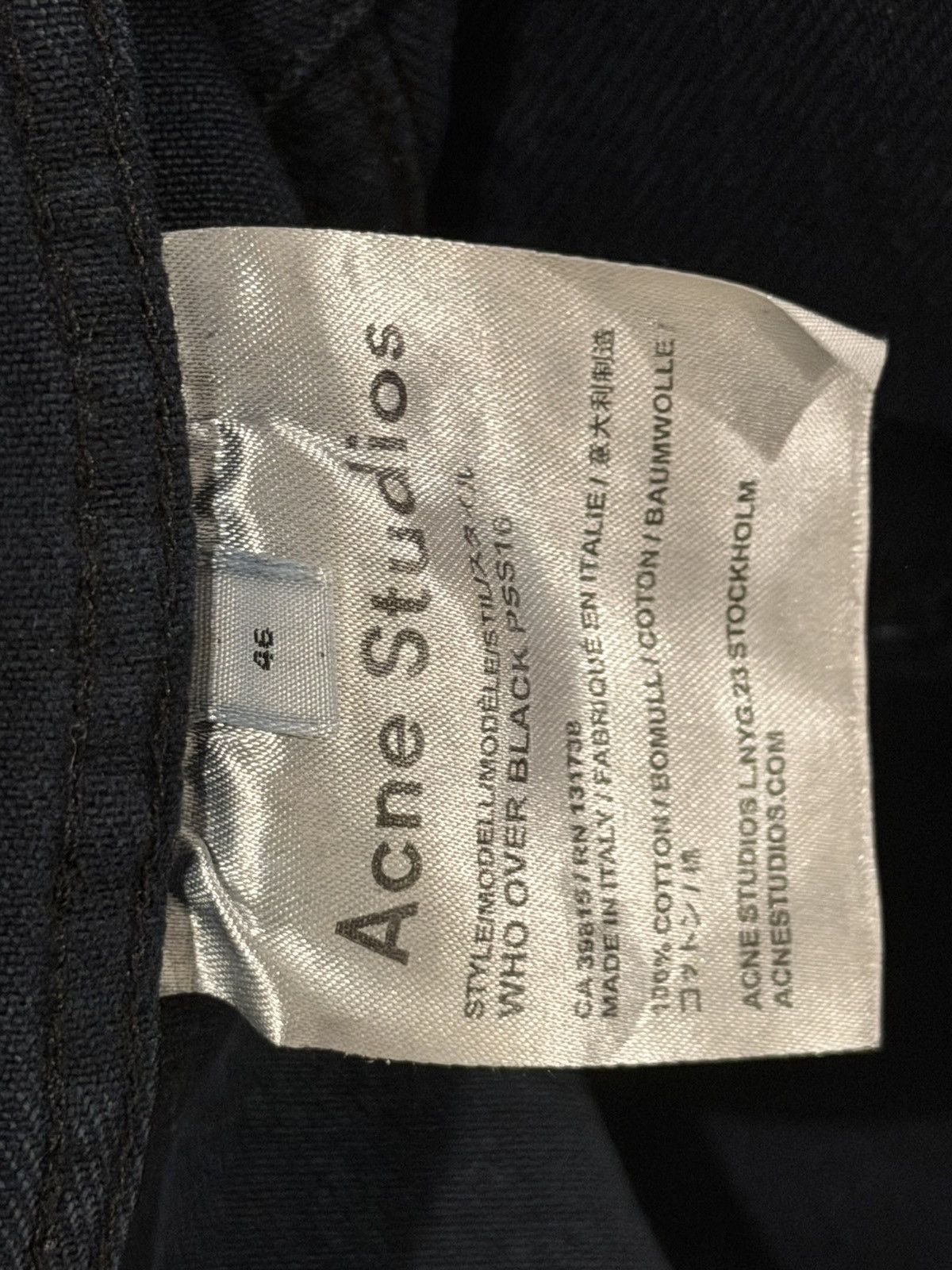 Acne Studios Acne Studios Denim Jacket Size US S / EU 44-46 / 1 - 4 Thumbnail